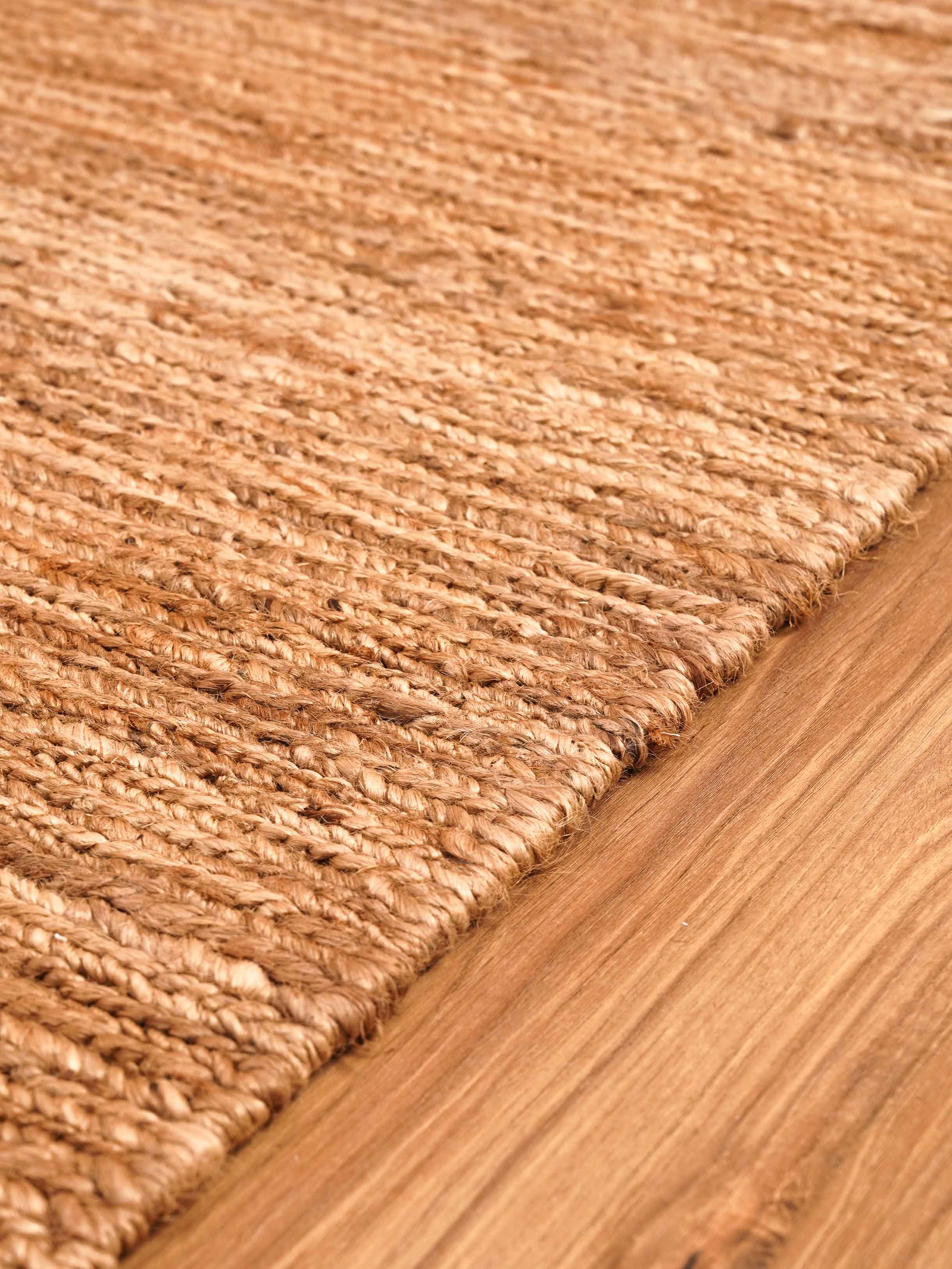 Rustic Radiance Hand Woven Jute Rug