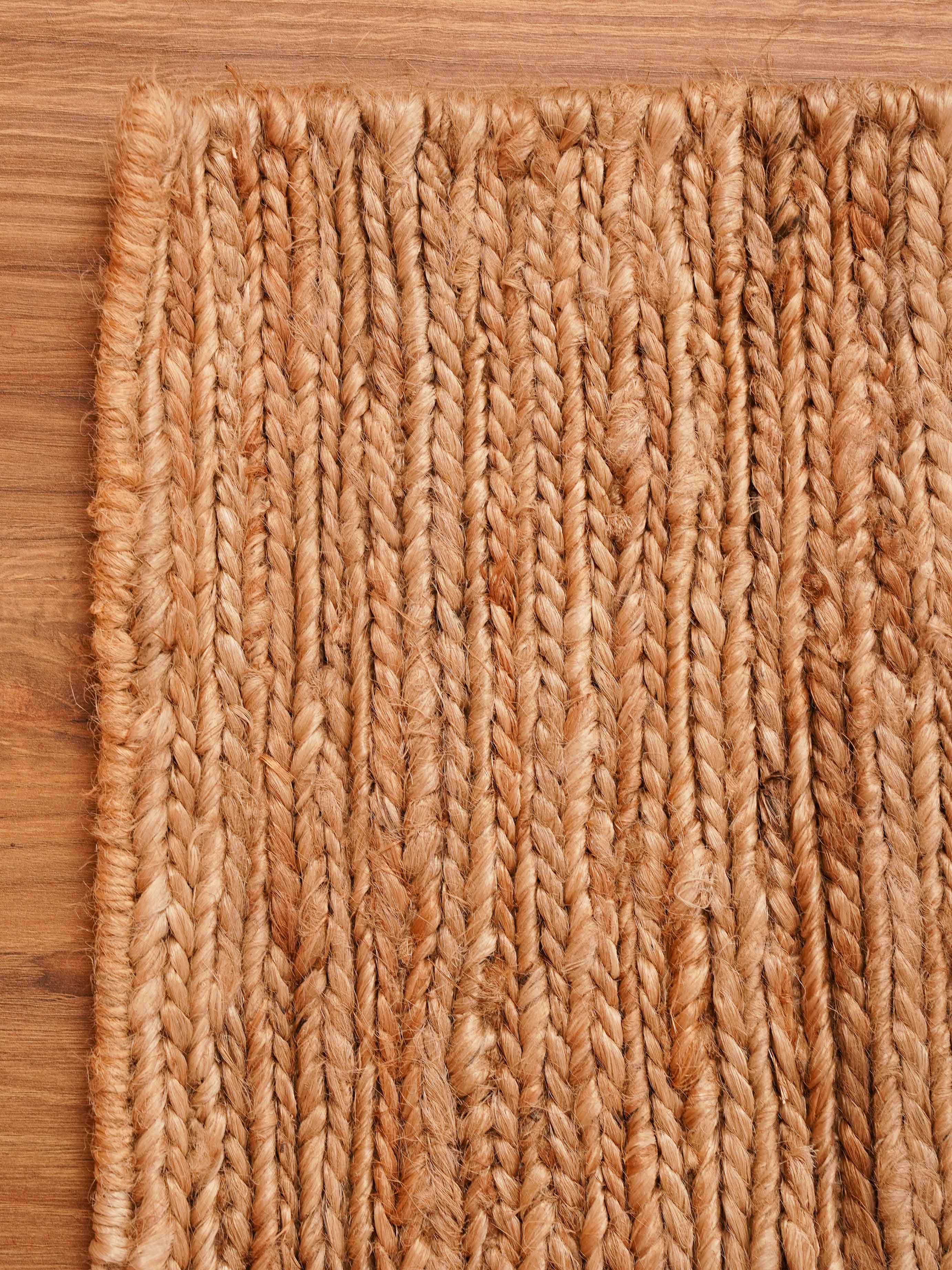 Rustic Radiance Hand Woven Jute Rug