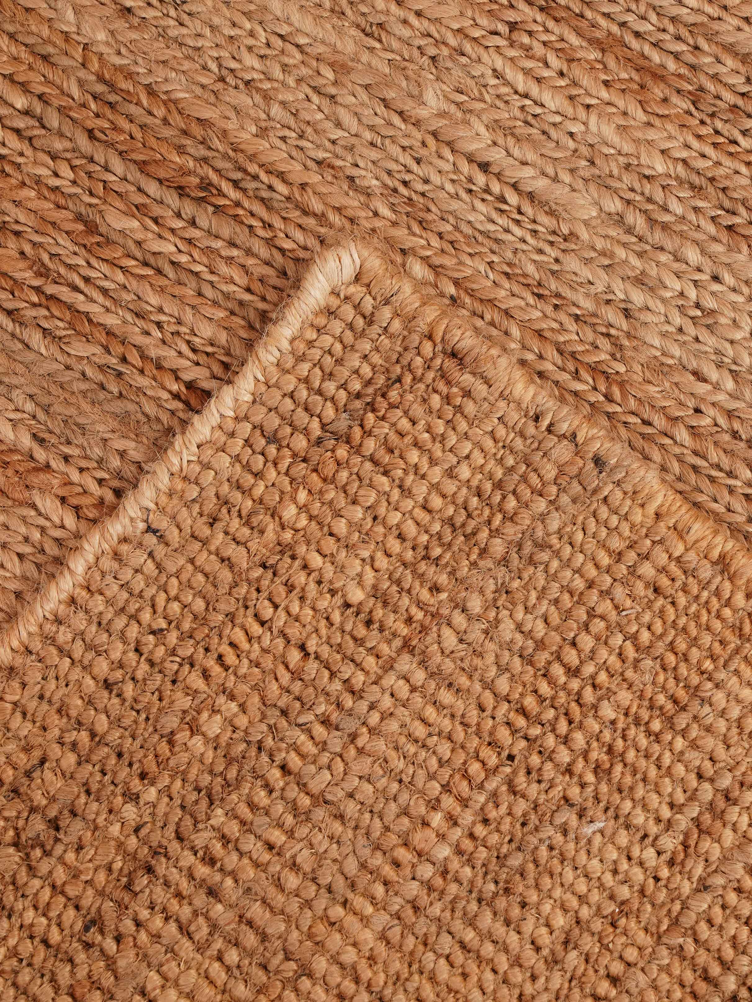 Rustic Radiance Hand Woven Jute Rug