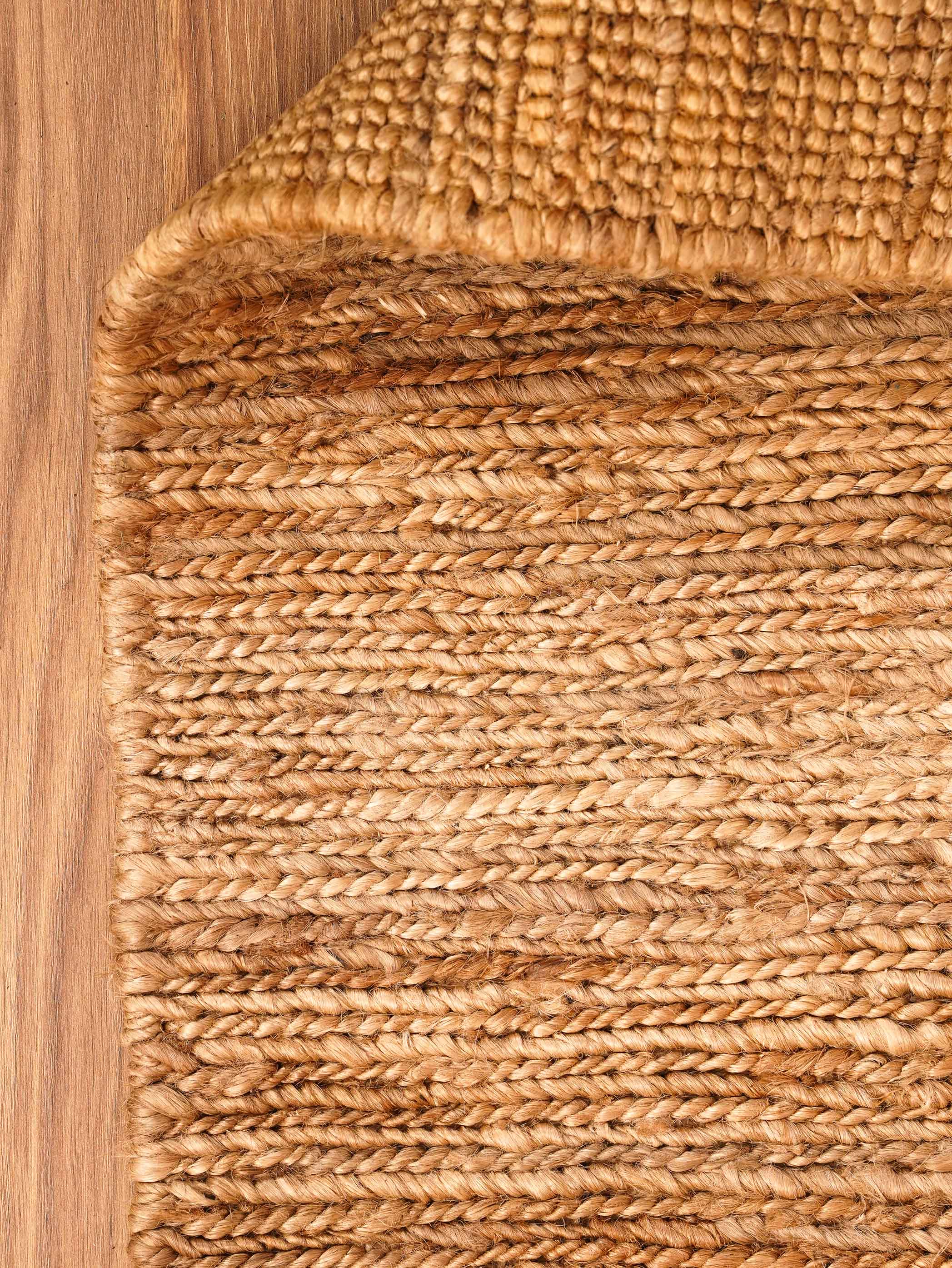 Rustic Radiance Hand Woven Jute Rug