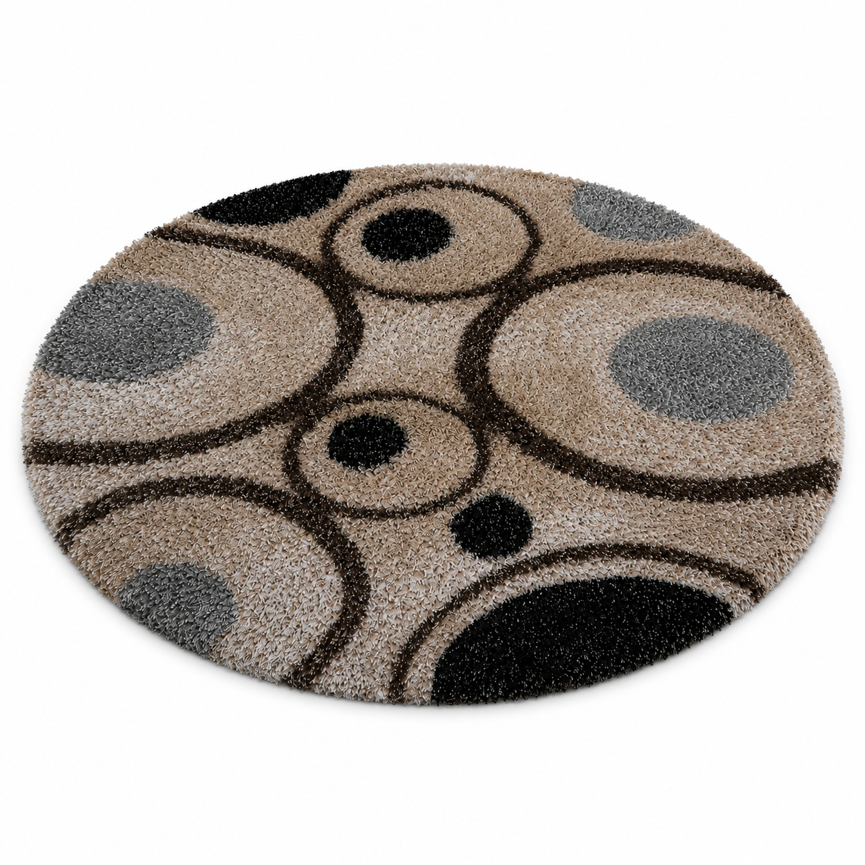 Harit Hand Tufted Shag Polyester Area Rug