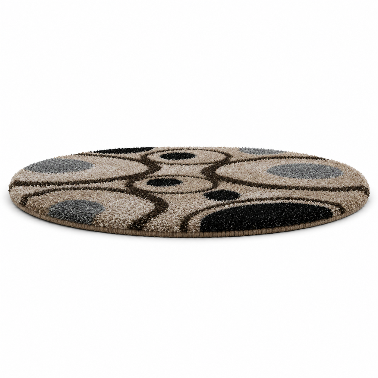 Harit Hand Tufted Shag Polyester Area Rug