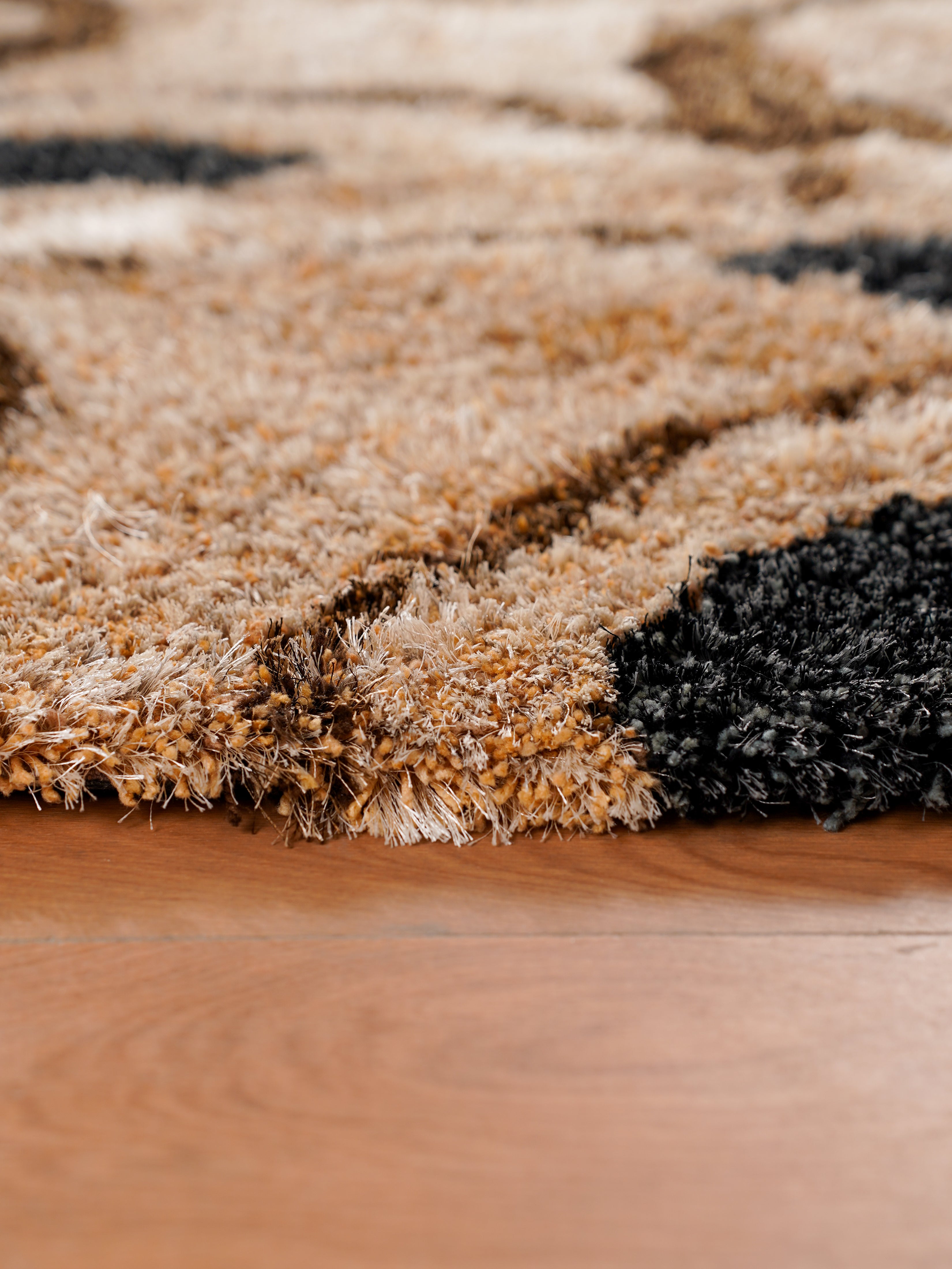 Harit Hand Tufted Shag Polyester Area Rug