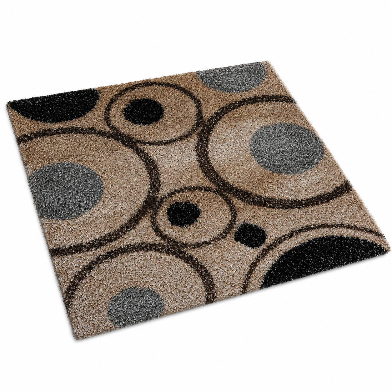 Harit Hand Tufted Shag Polyester Area Rug