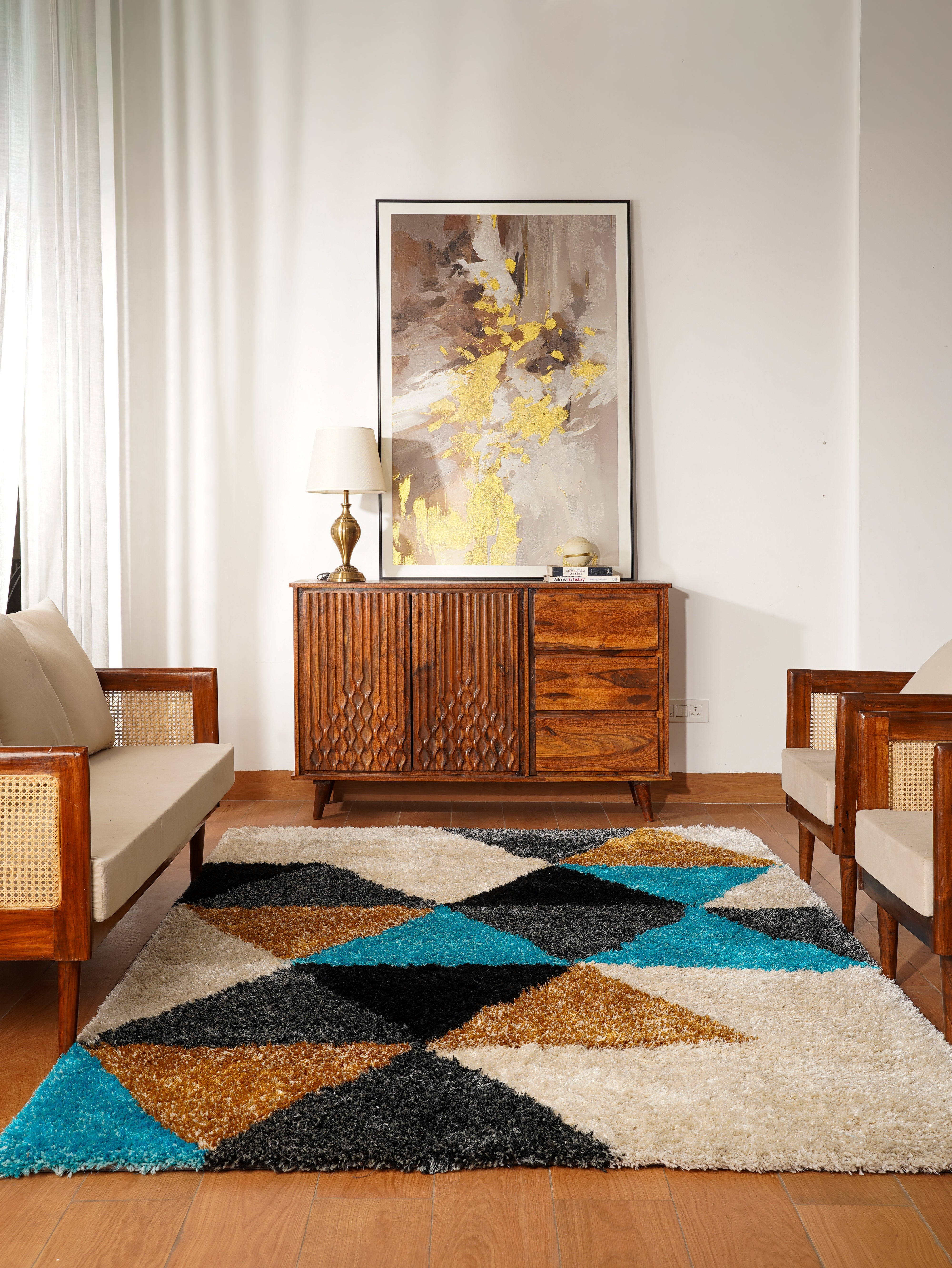 Triad Hand Tufted Shag Rug