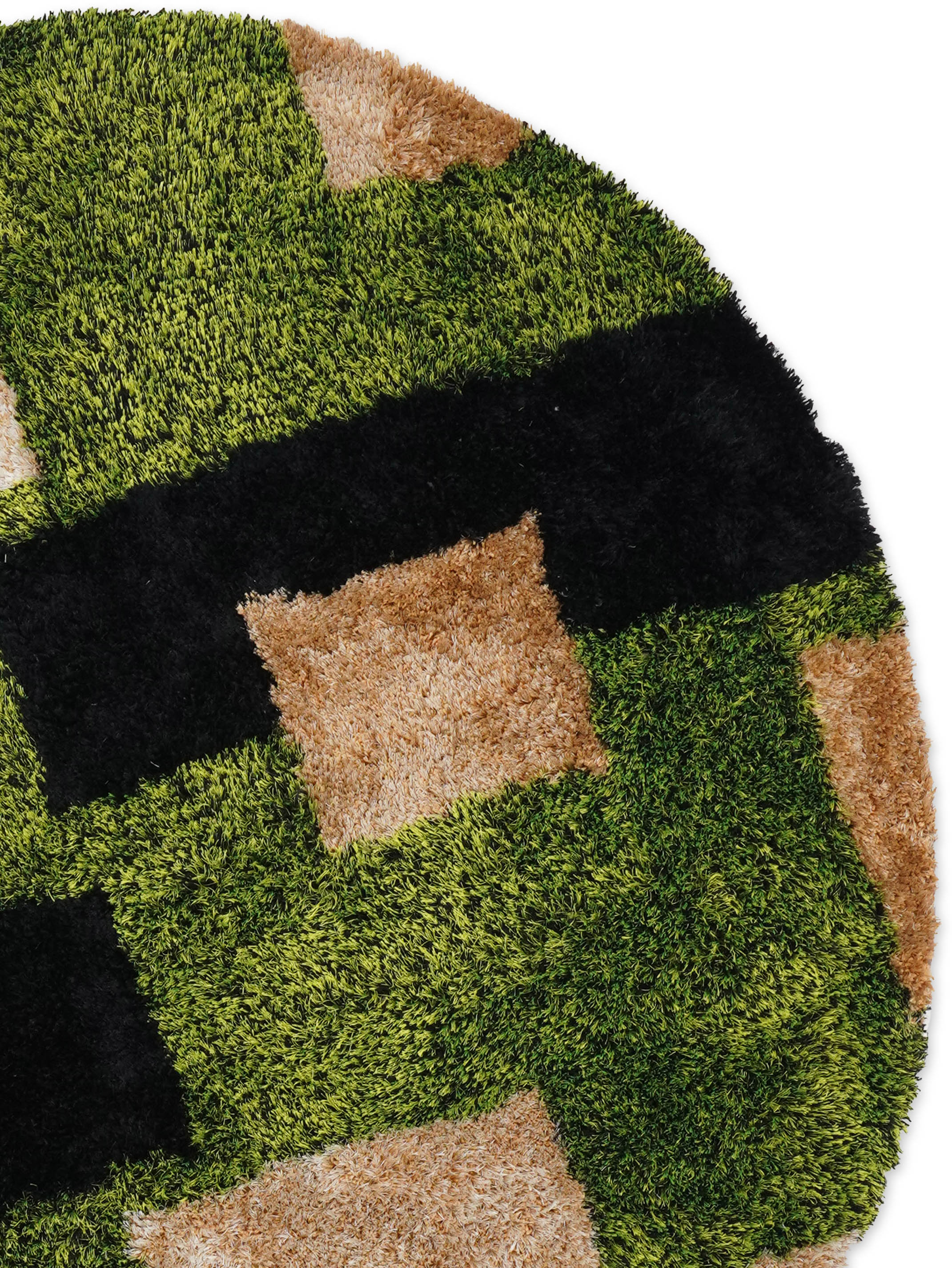 Pixel Maze Hand Tufted Shag Rug