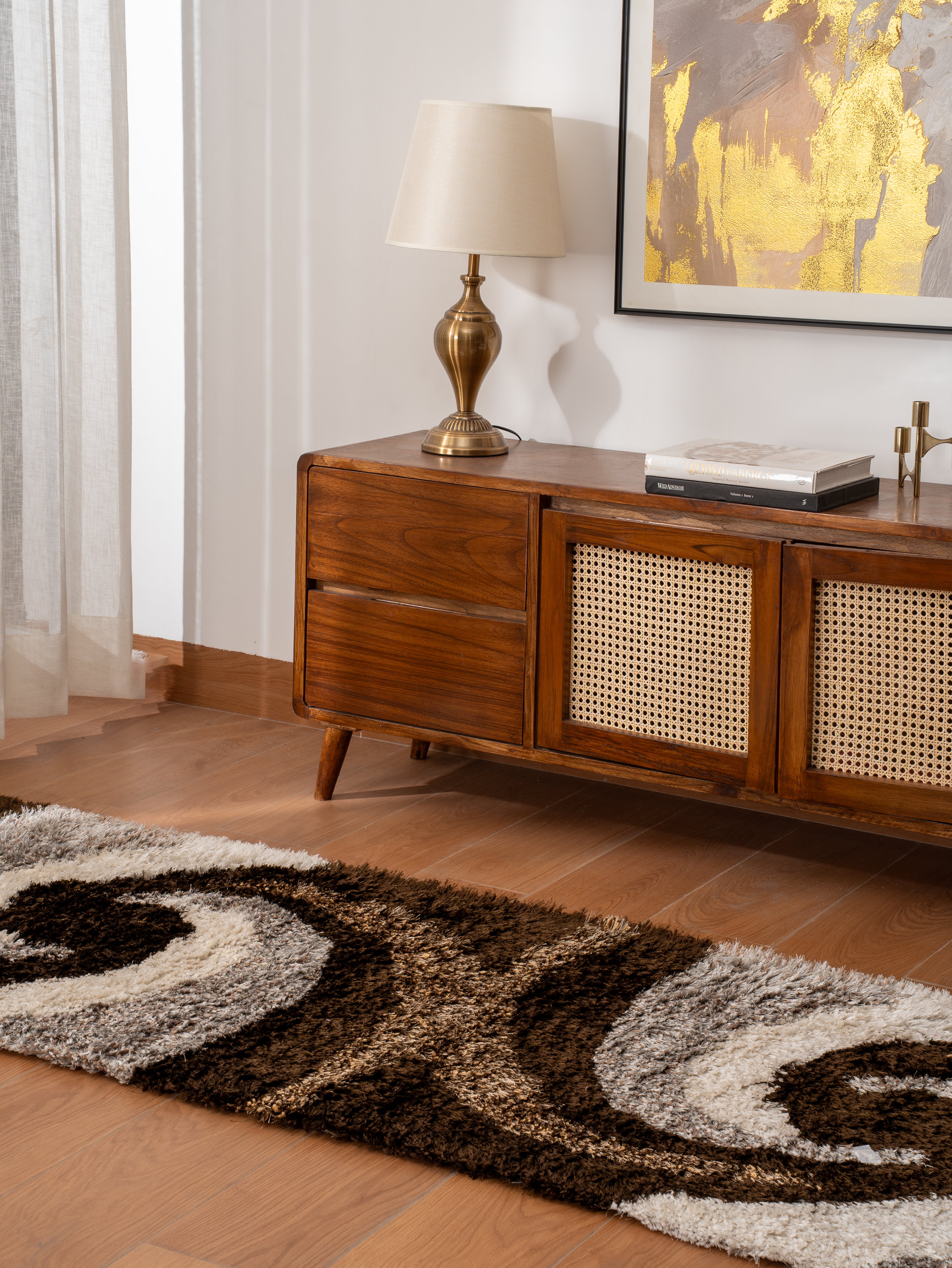 Whirl Hand Tufted Shag Rug