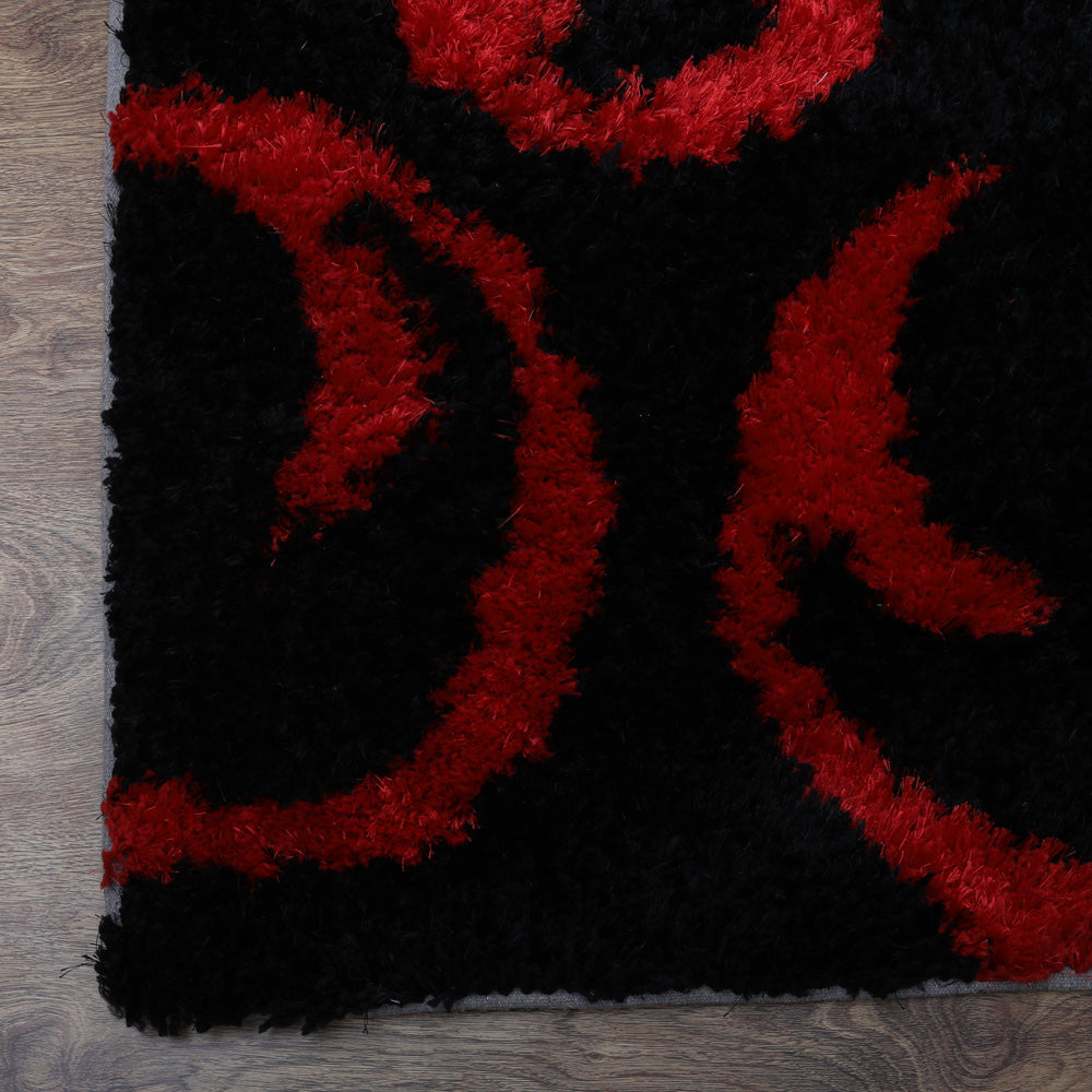 Satya Hand Tufted Shag Polyester Area Rug