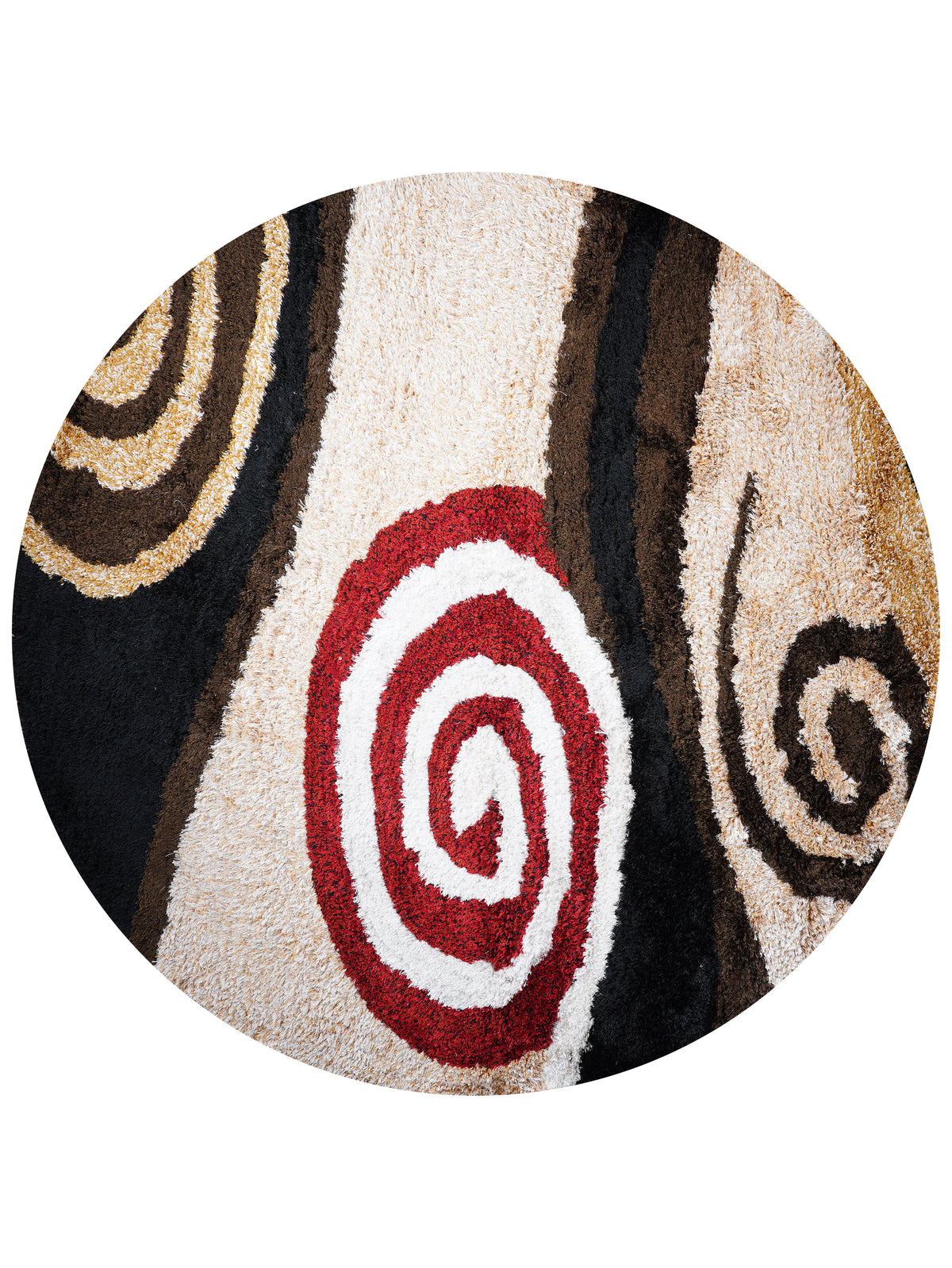 Trinidad Hand Tufted Shag Polyester Area Rug
