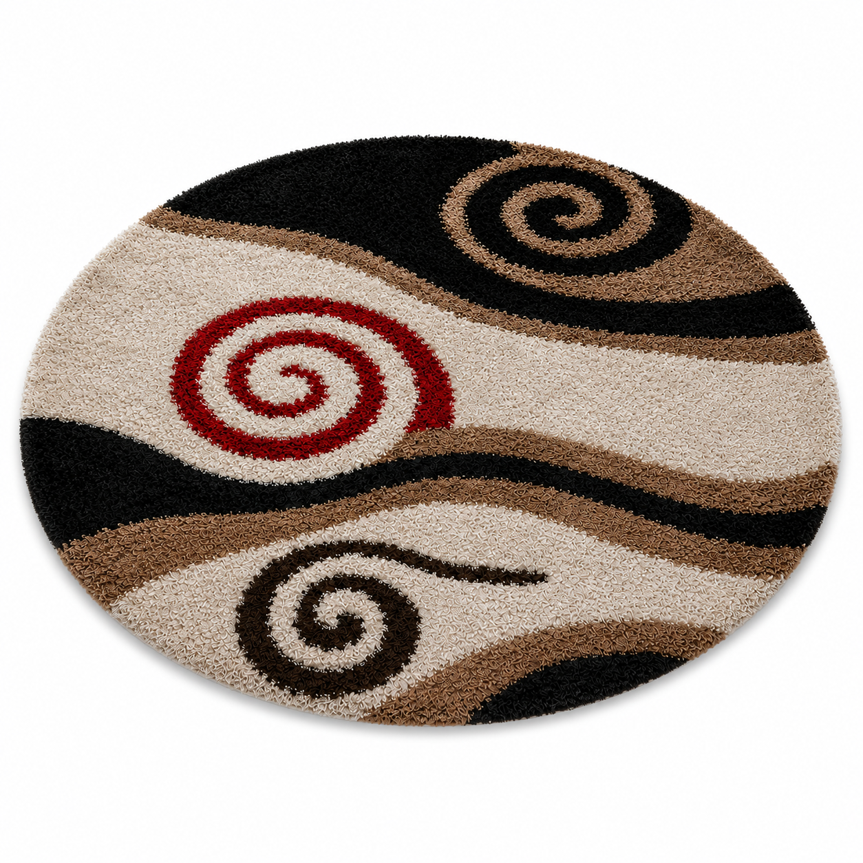 Trinidad Hand Tufted Shag Polyester Area Rug