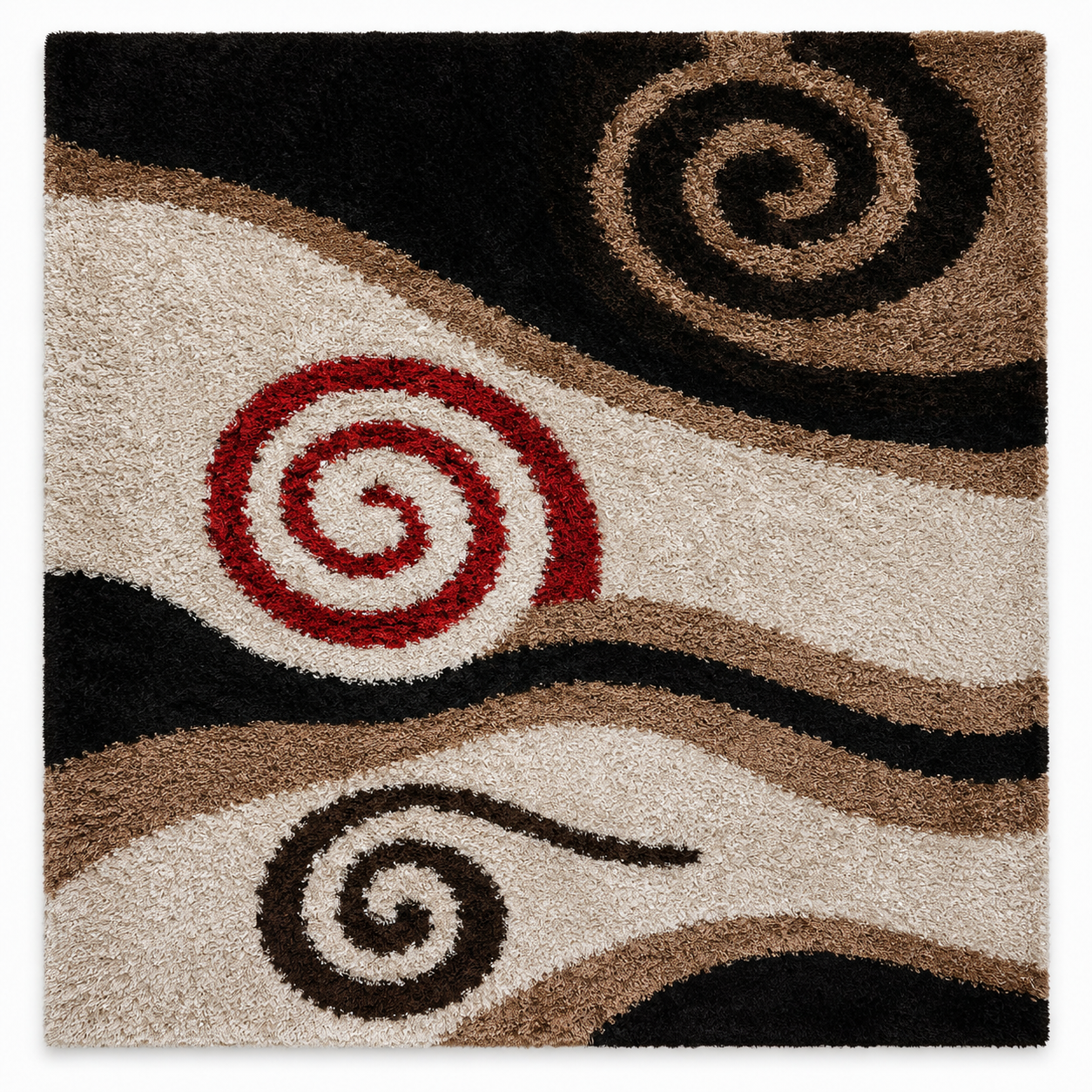 Trinidad Hand Tufted Shag Polyester Area Rug