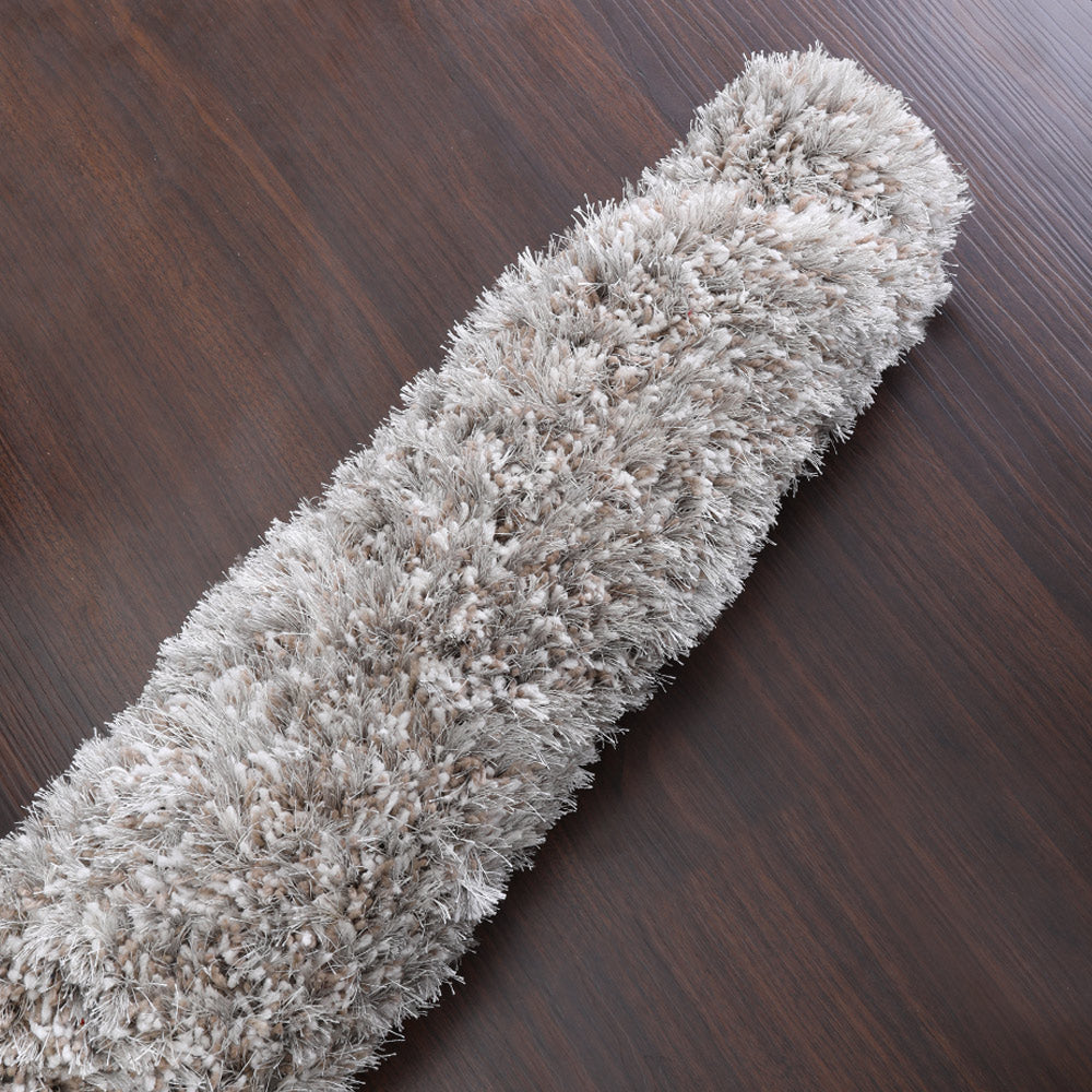 Silver Hand Tufted Shag Rug