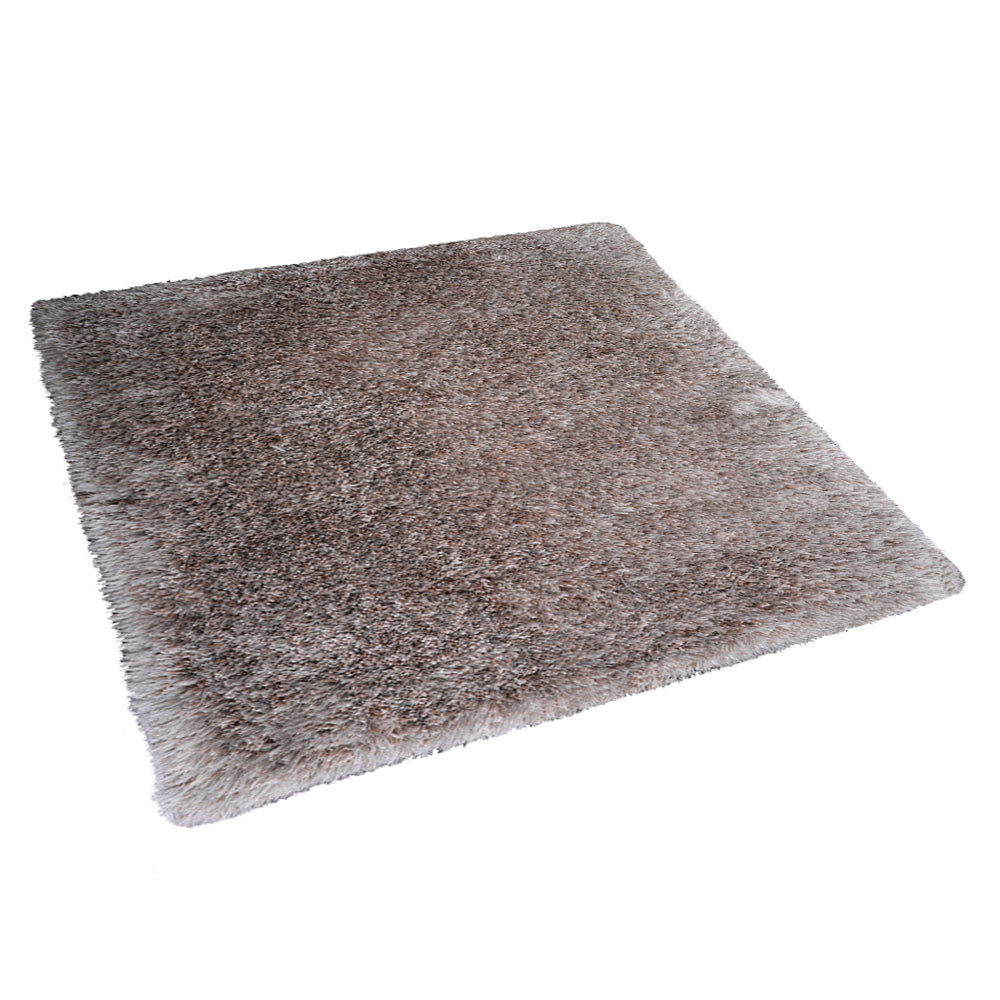 Silver Hand Tufted Shag Rug