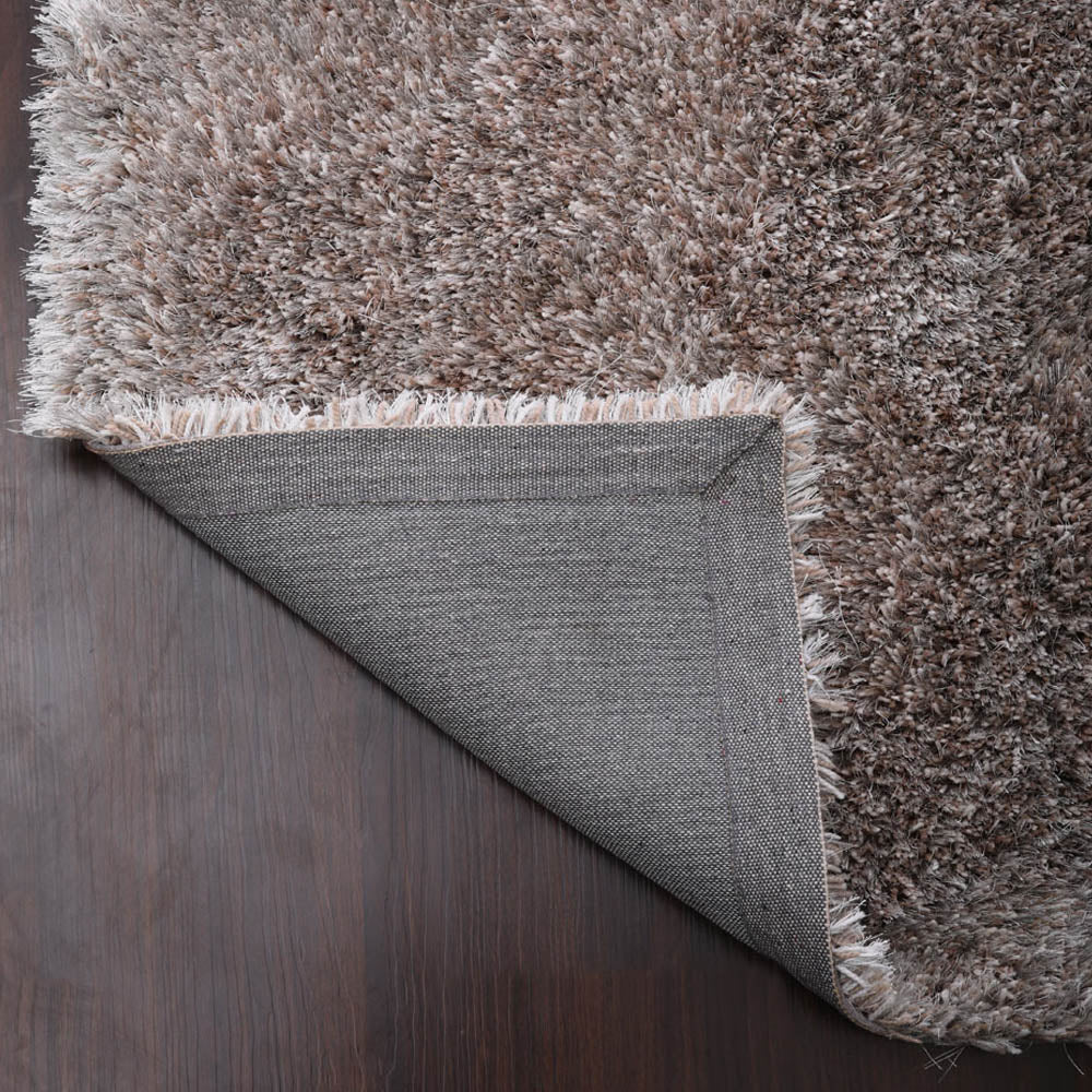 Silver Hand Tufted Shag Rug