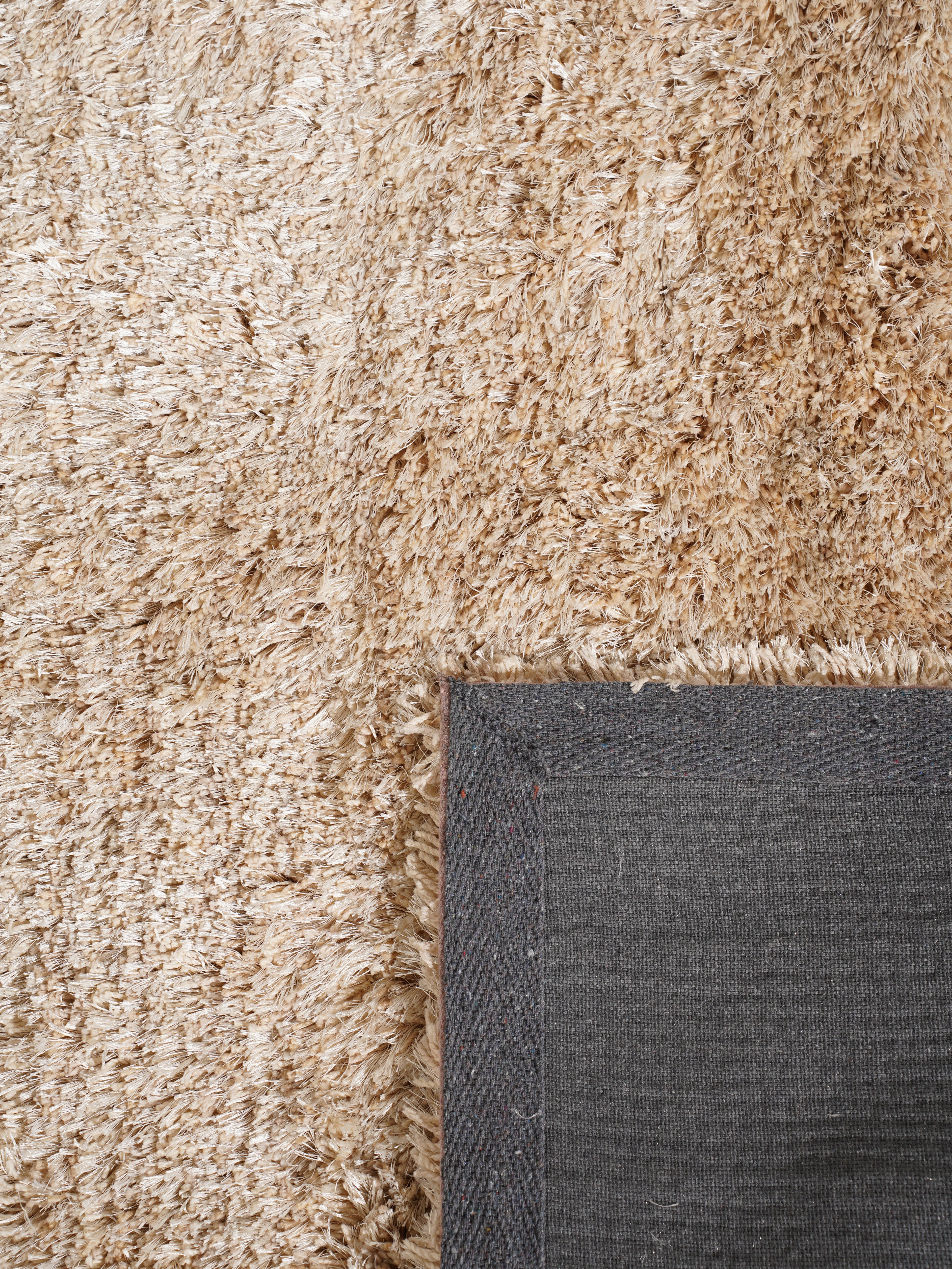 Ivory Hand Tufted Shag Rug