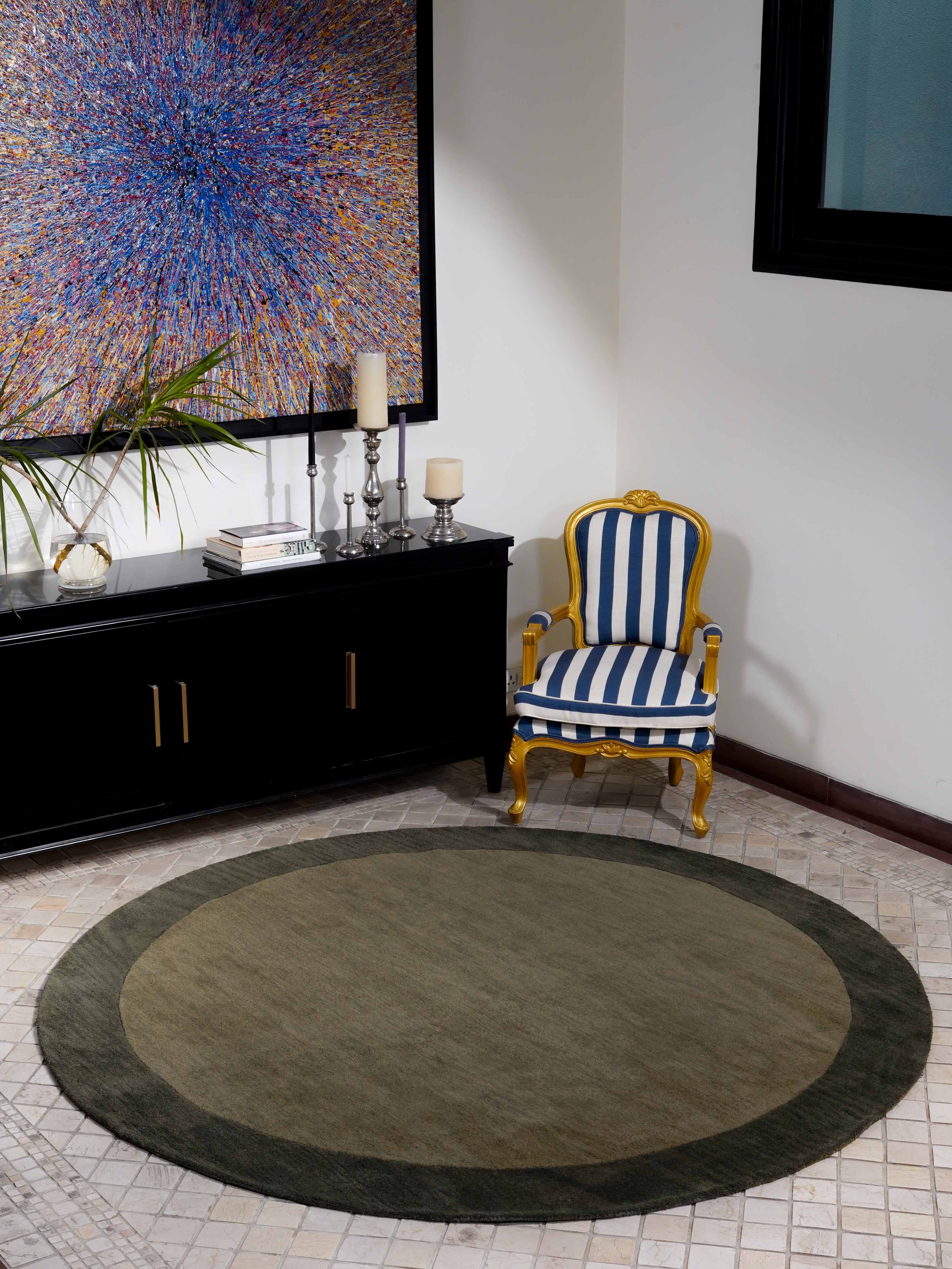Frame Hand Tufted Wool Rug