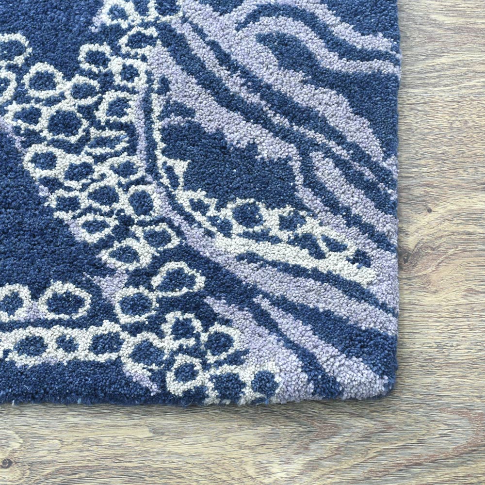 Octopus Hand Tufted Wool Ractangle Area Rug