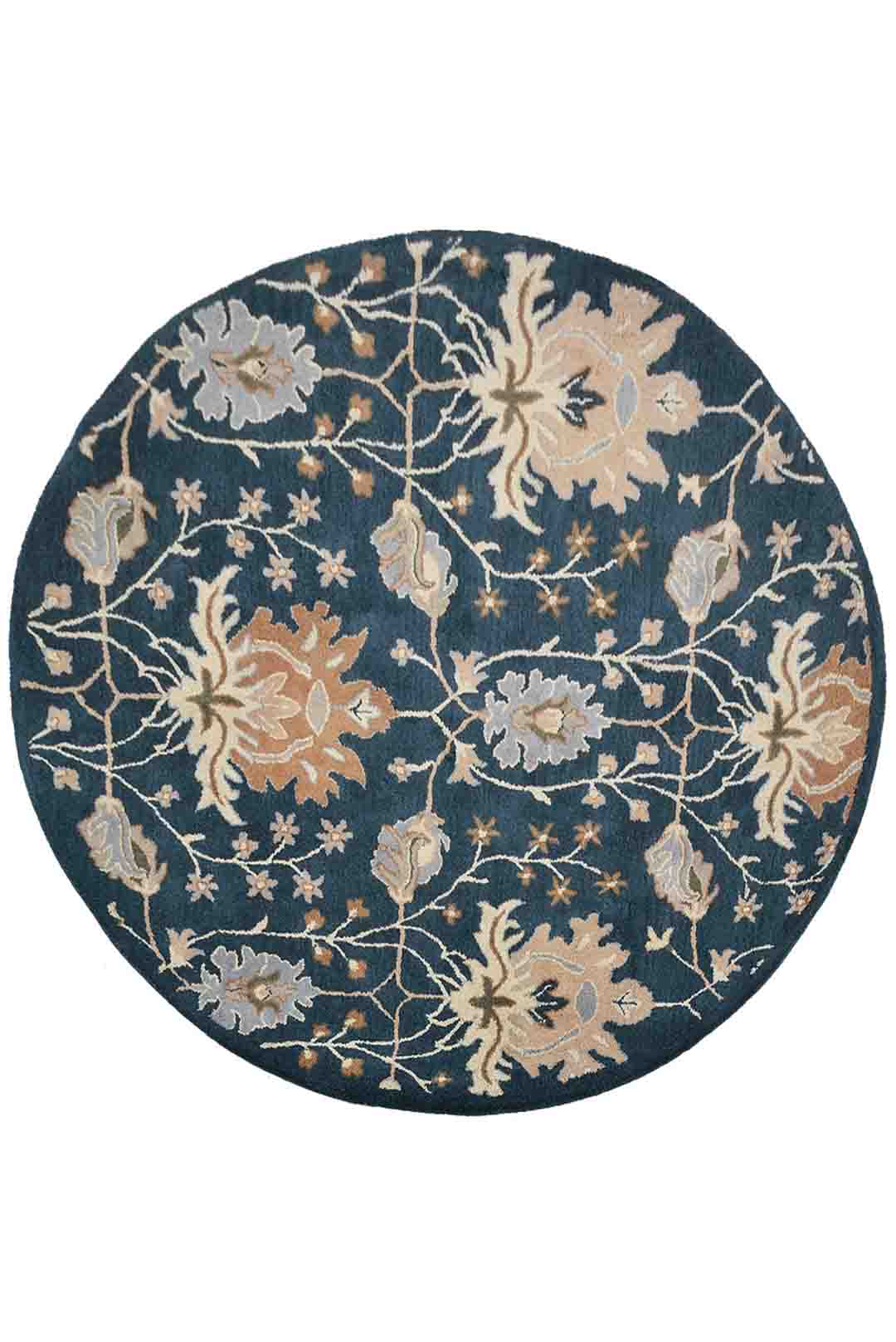 Jivin Hand Tufted Floral Wool Rug