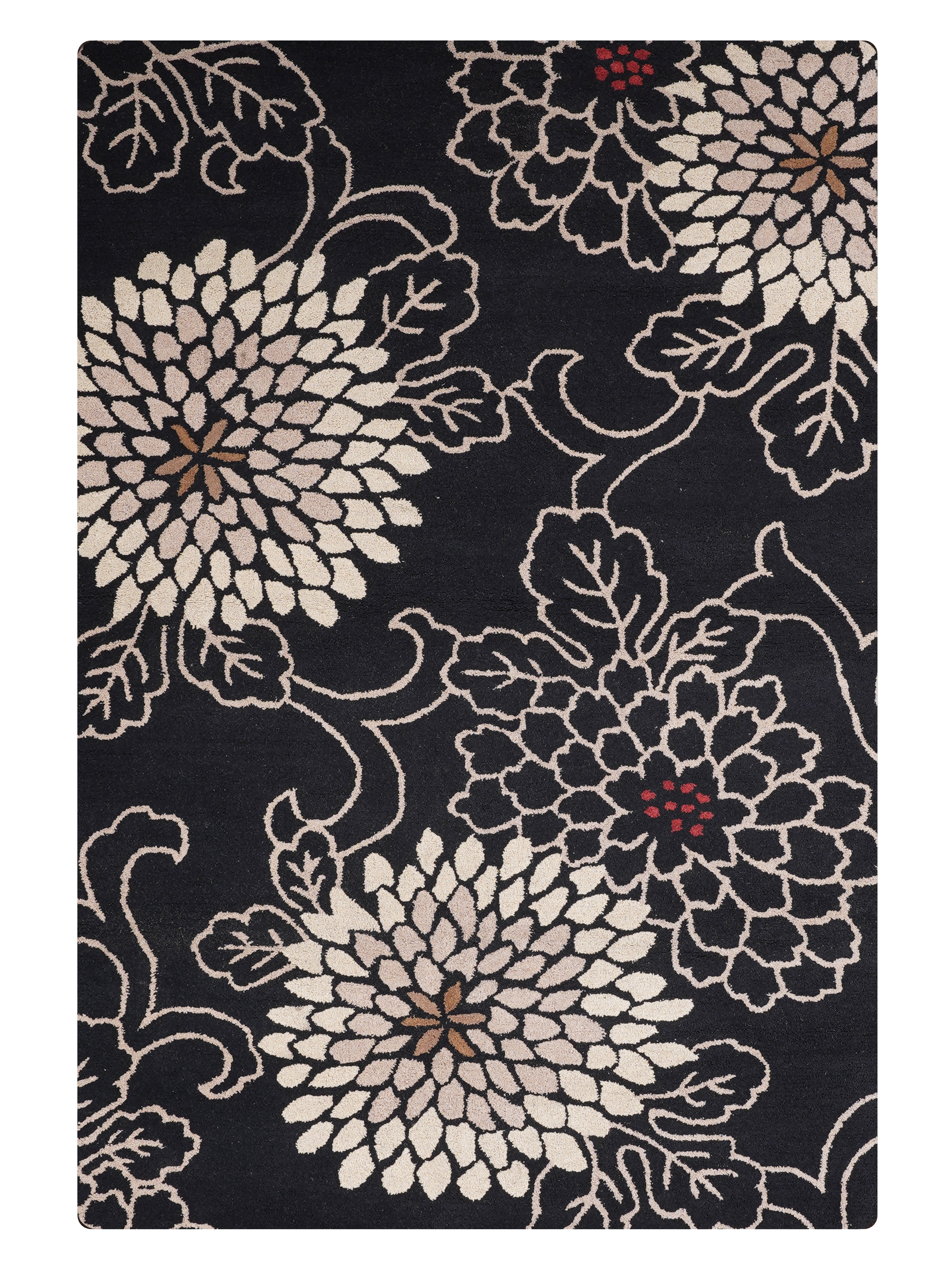 Zahira Hand Tufted Oriental Area Rug