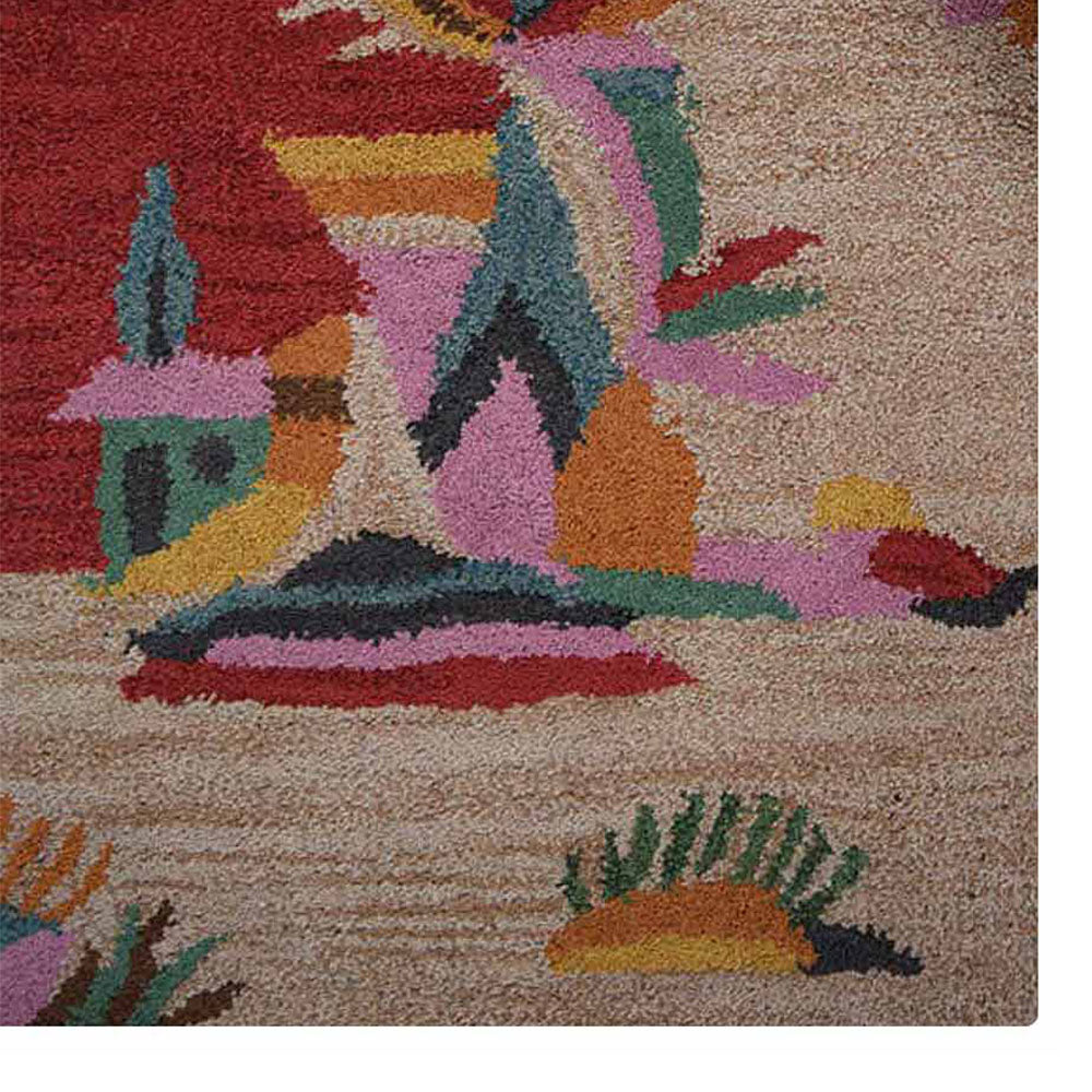 Eshana Hand Tufted Wool Area Rug