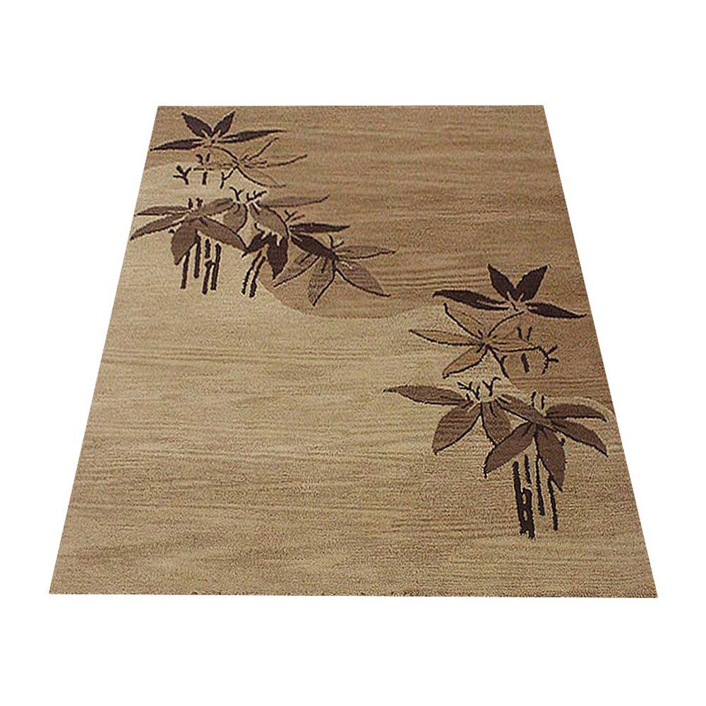 leaf Hand Tufted Wool Rug