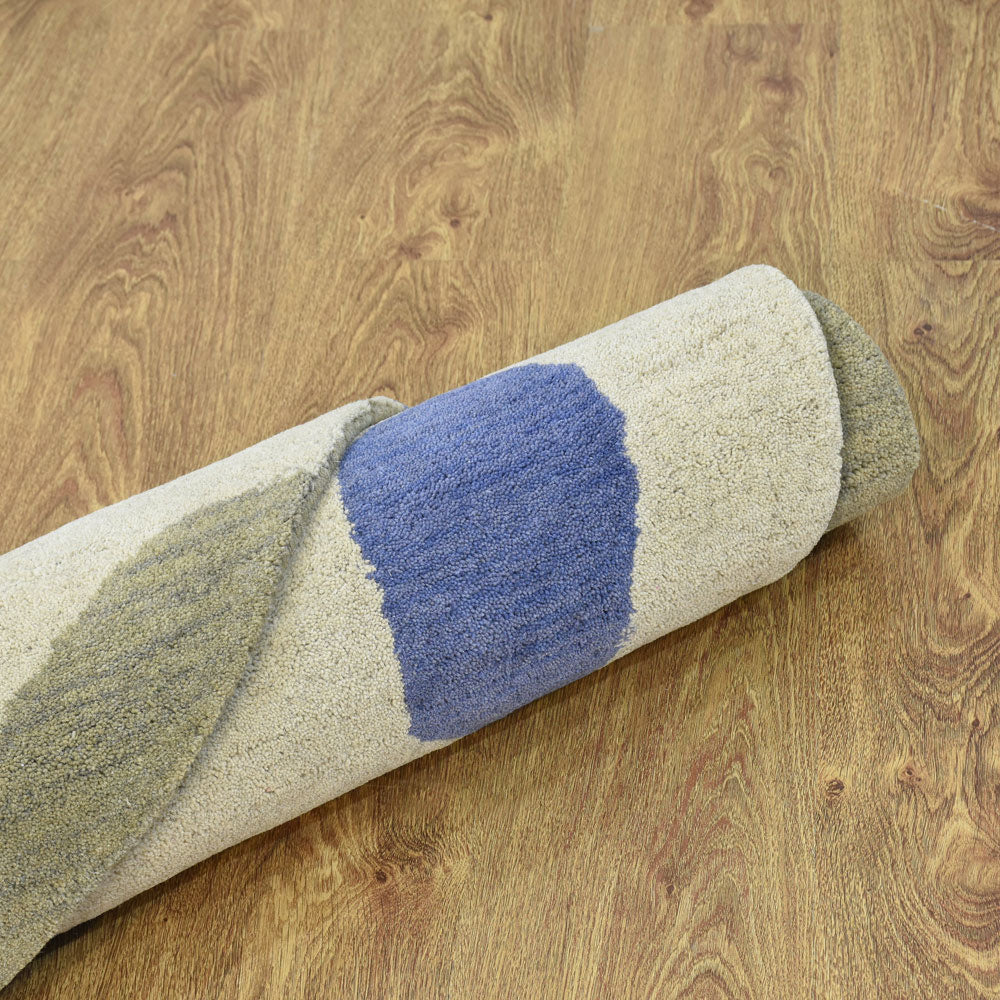 Indraneel Hand Tufted Abstract Wool Area Rug