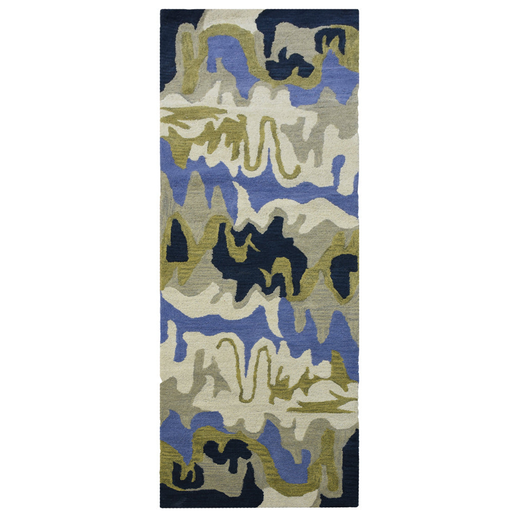 Indraneel Hand Tufted Abstract Wool Area Rug