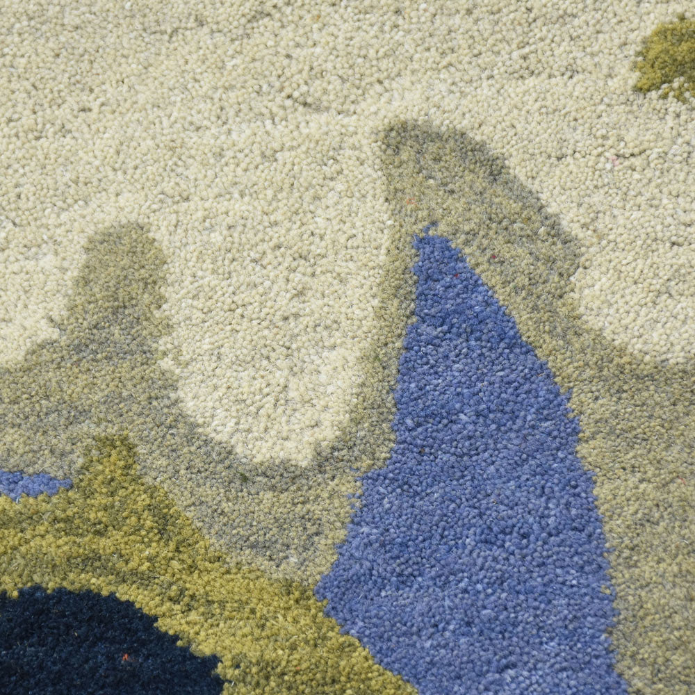 Indraneel Hand Tufted Abstract Wool Area Rug