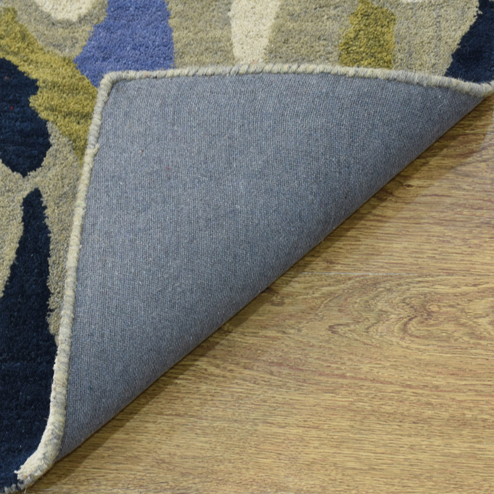 Indraneel Hand Tufted Abstract Wool Area Rug