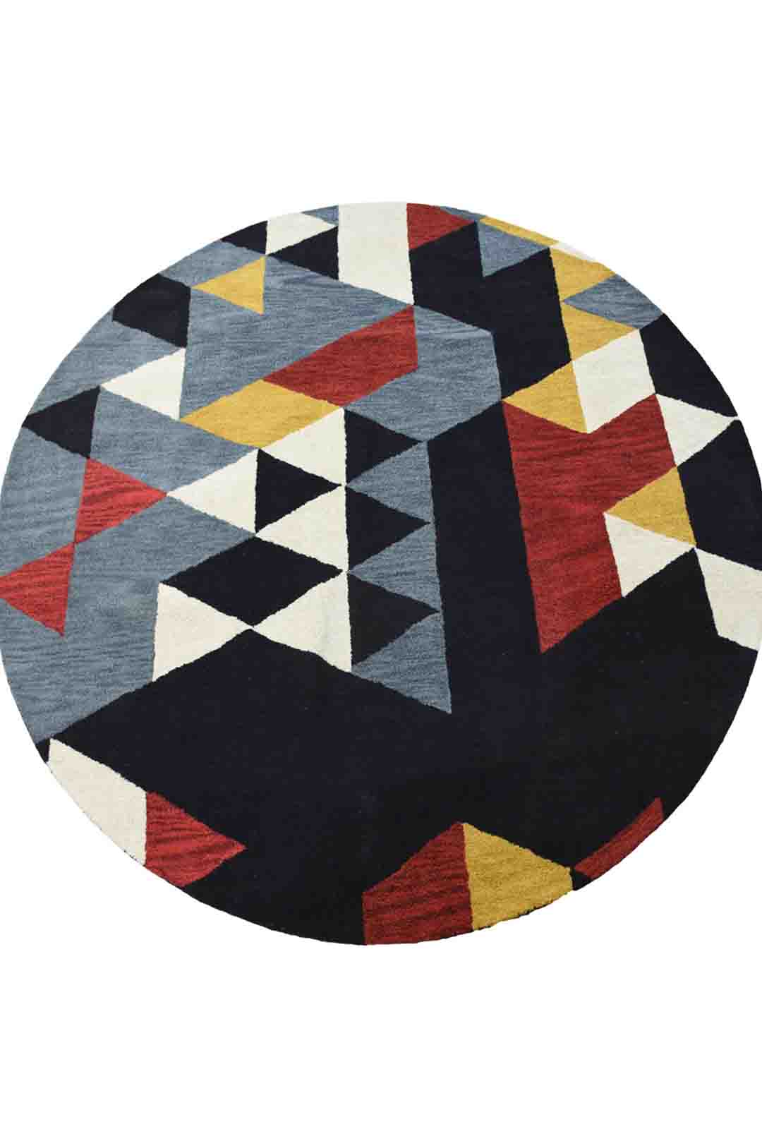 Vertex Geometric Hand Tufted Wool Rug