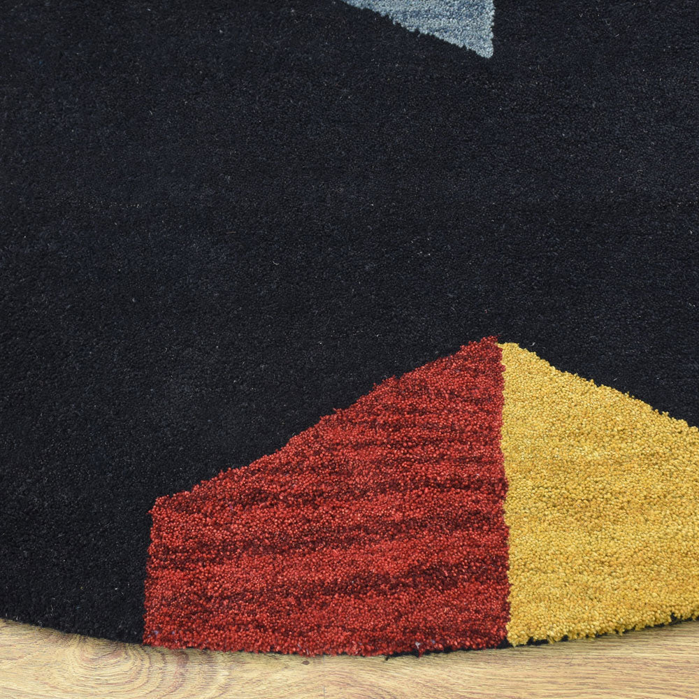 Vertex Geometric Hand Tufted Wool Rug