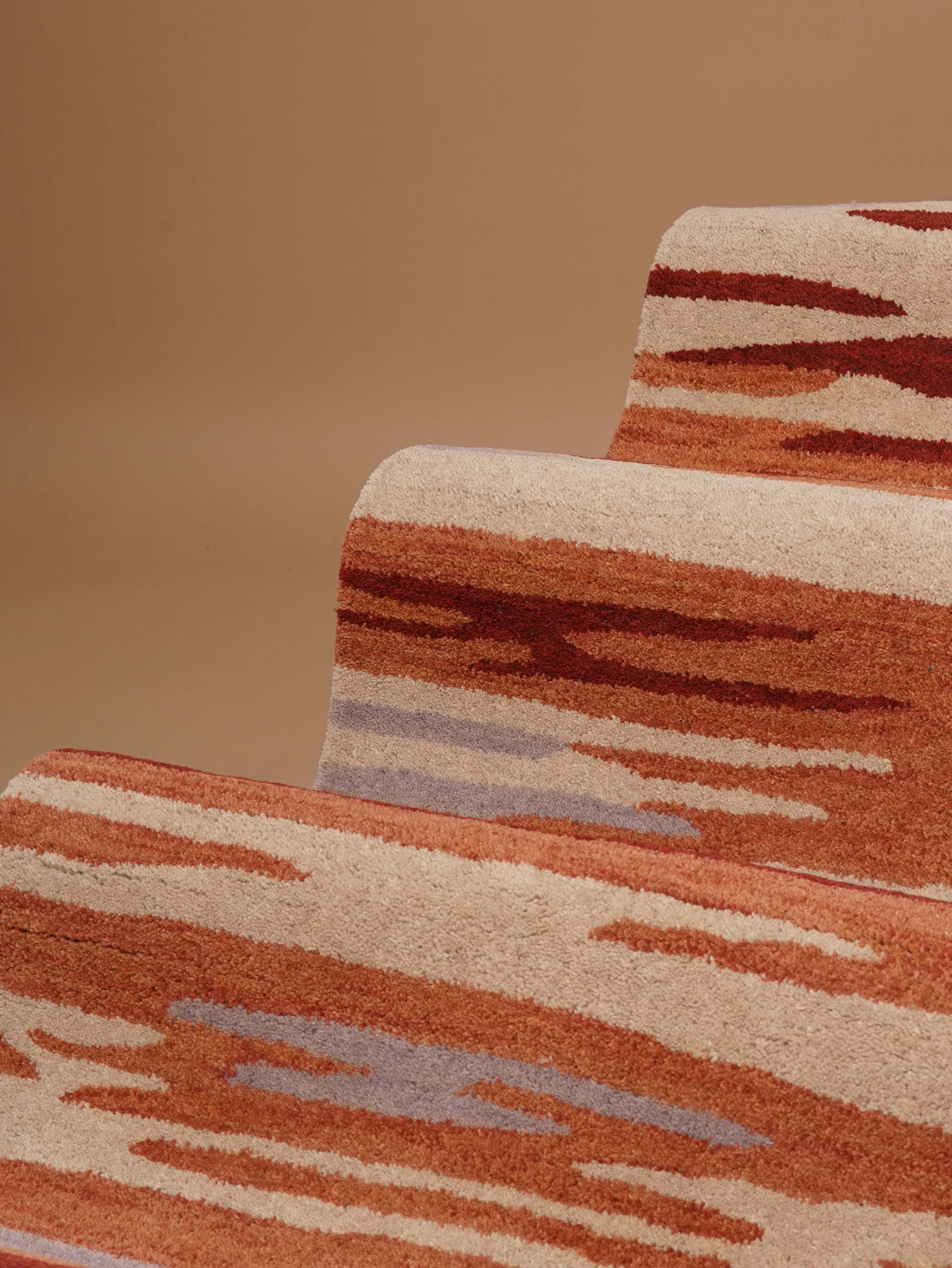 Vibrato Hand Tufted Abstract Wool Area Rug