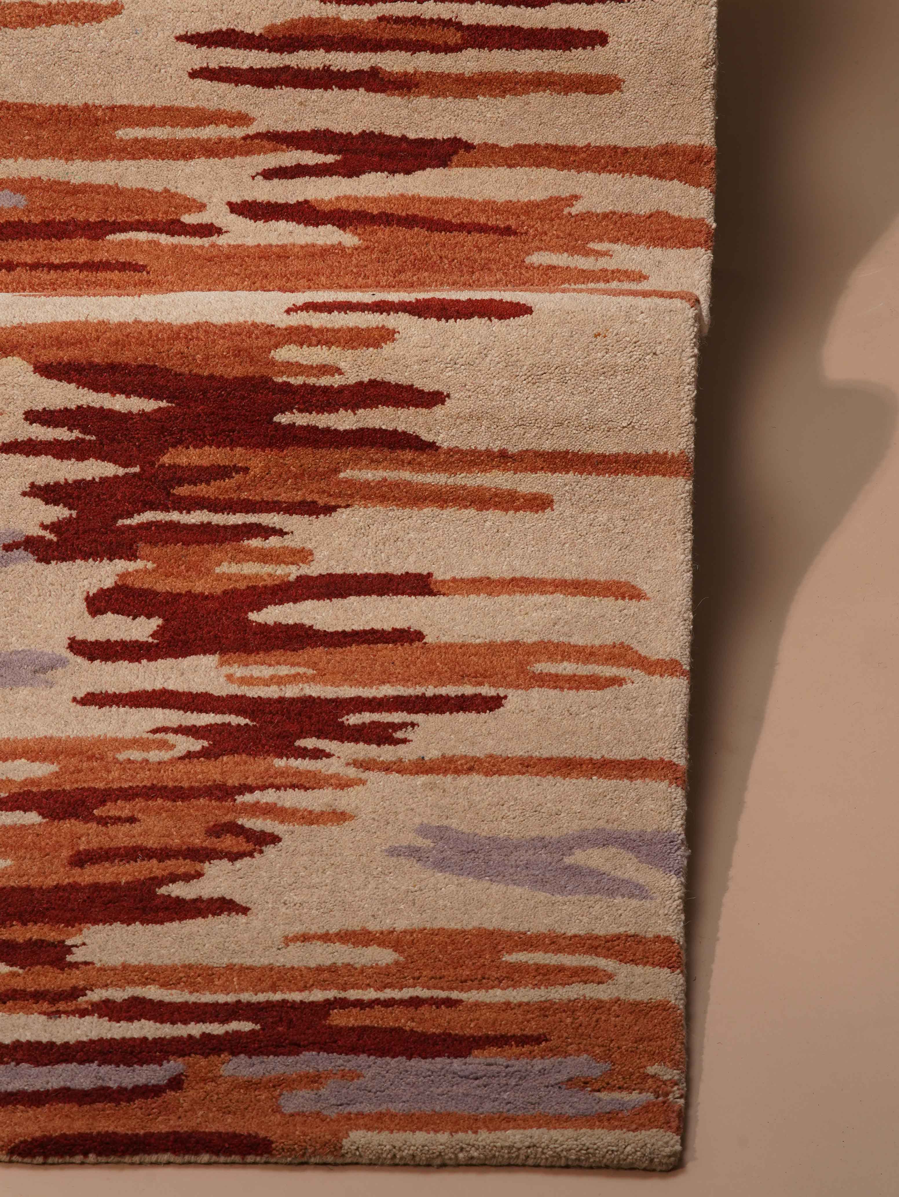 Vibrato Hand Tufted Abstract Wool Area Rug