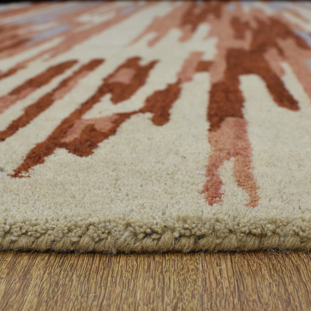 Vibrato Hand Tufted Abstract Wool Area Rug