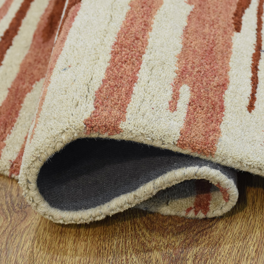 Vibrato Hand Tufted Abstract Wool Area Rug