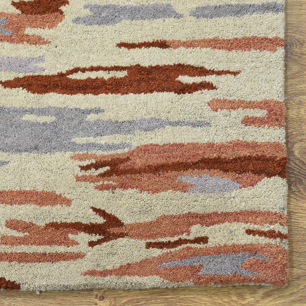 Vibrato Hand Tufted Abstract Wool Area Rug