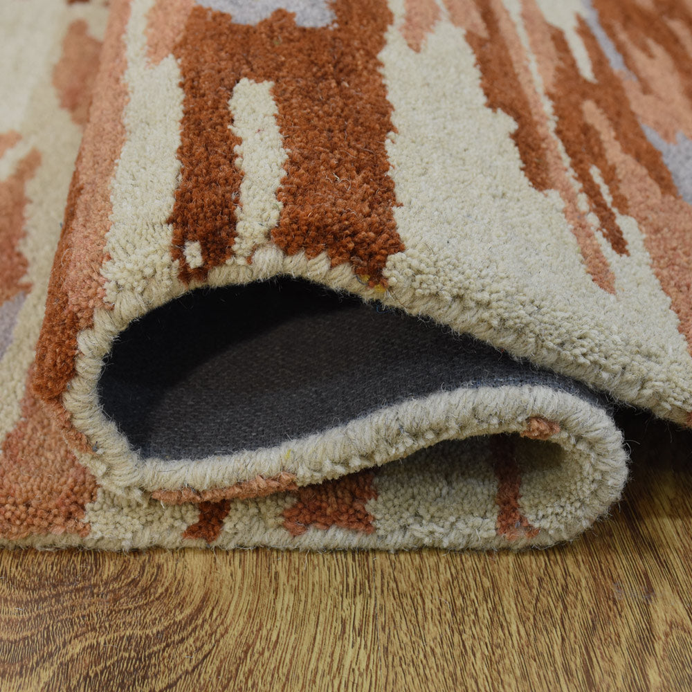 Vibrato Hand Tufted Abstract Wool Area Rug