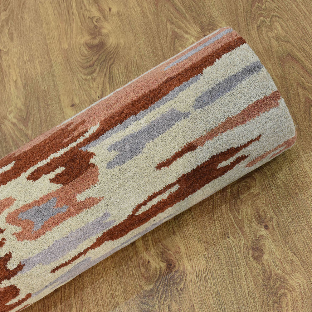 Vibrato Hand Tufted Abstract Wool Area Rug