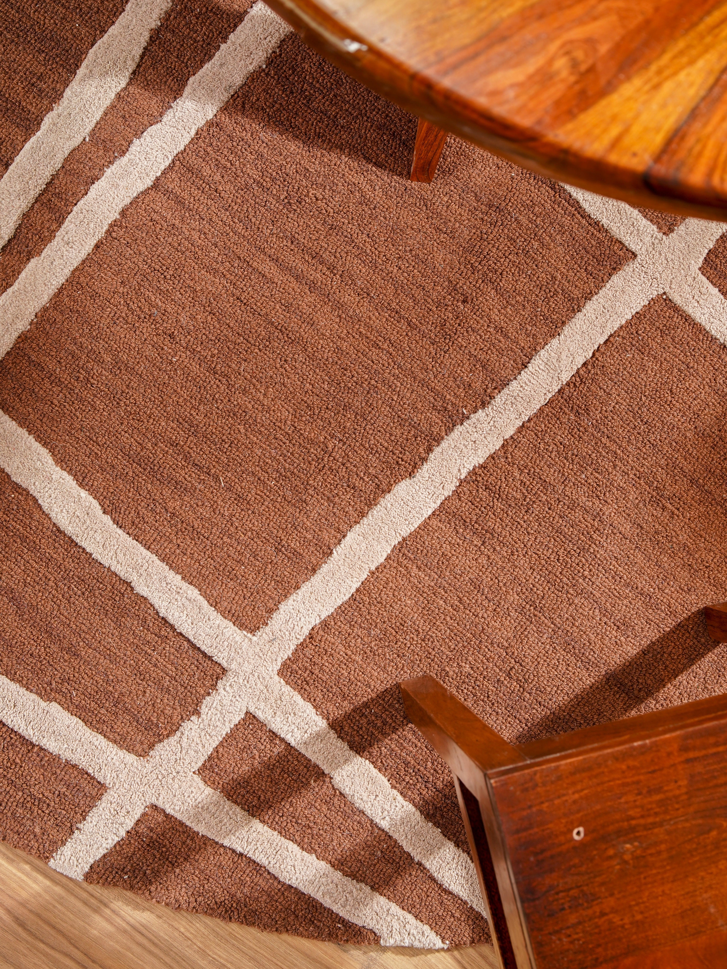 Interlace Hand Tufted Wool Rug