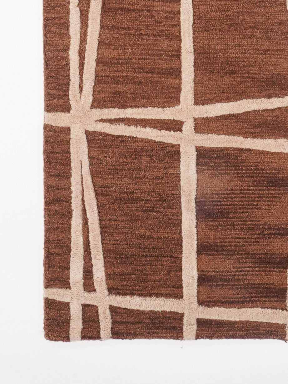 Interlace Hand Tufted Wool Rug