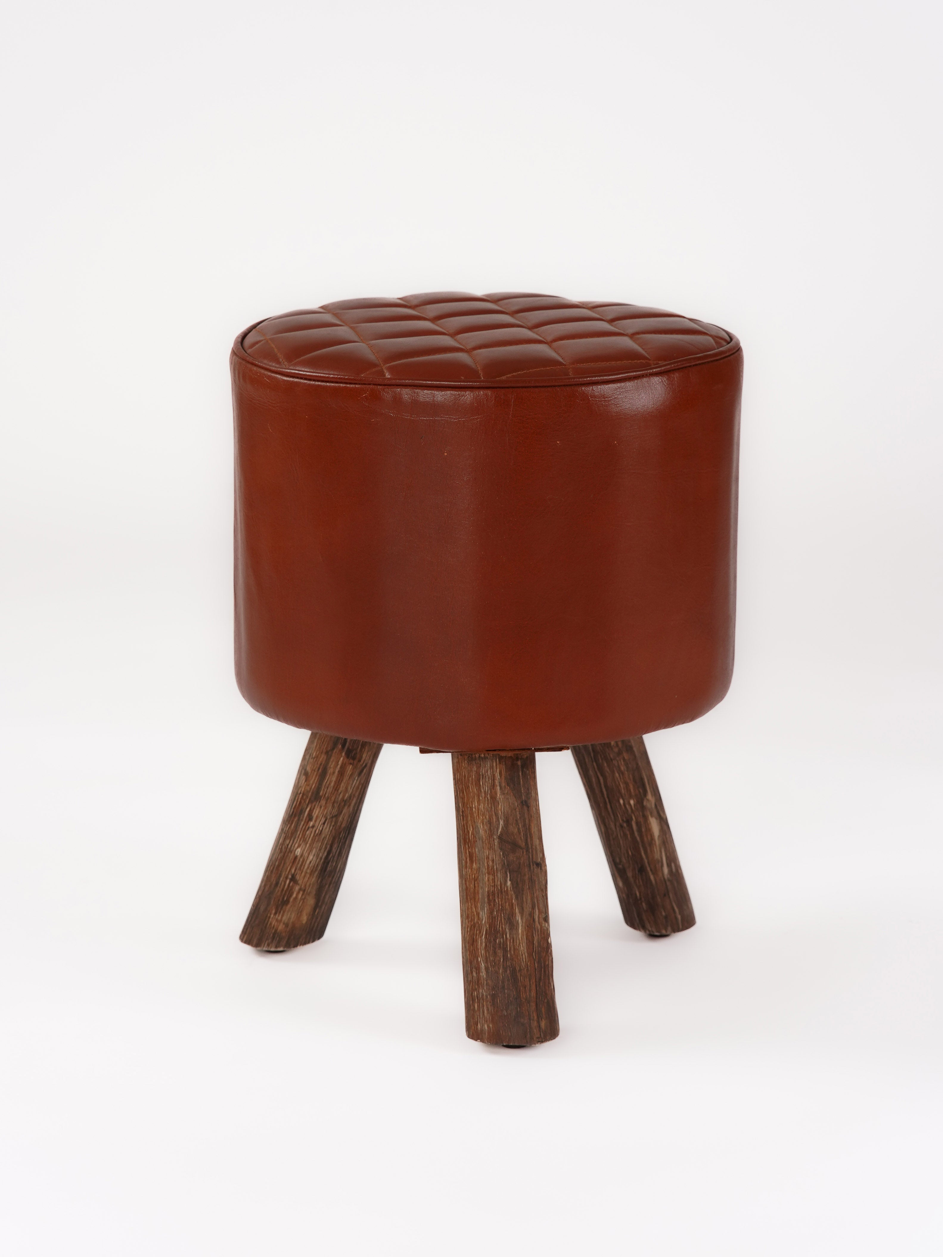 3 Leg Brown Stool