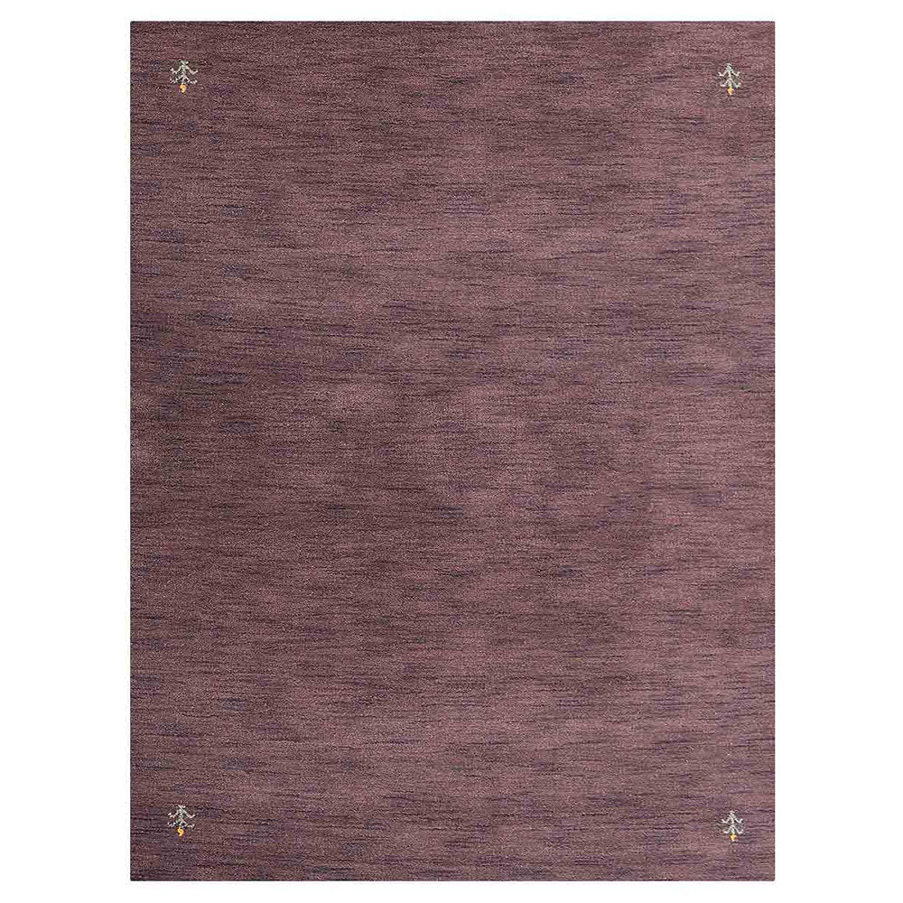 Hand Knotted Loom Wool Area Rug Contemporary Brown