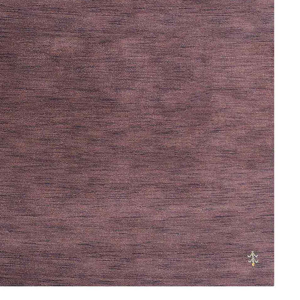 Hand Knotted Loom Wool Area Rug Contemporary Brown