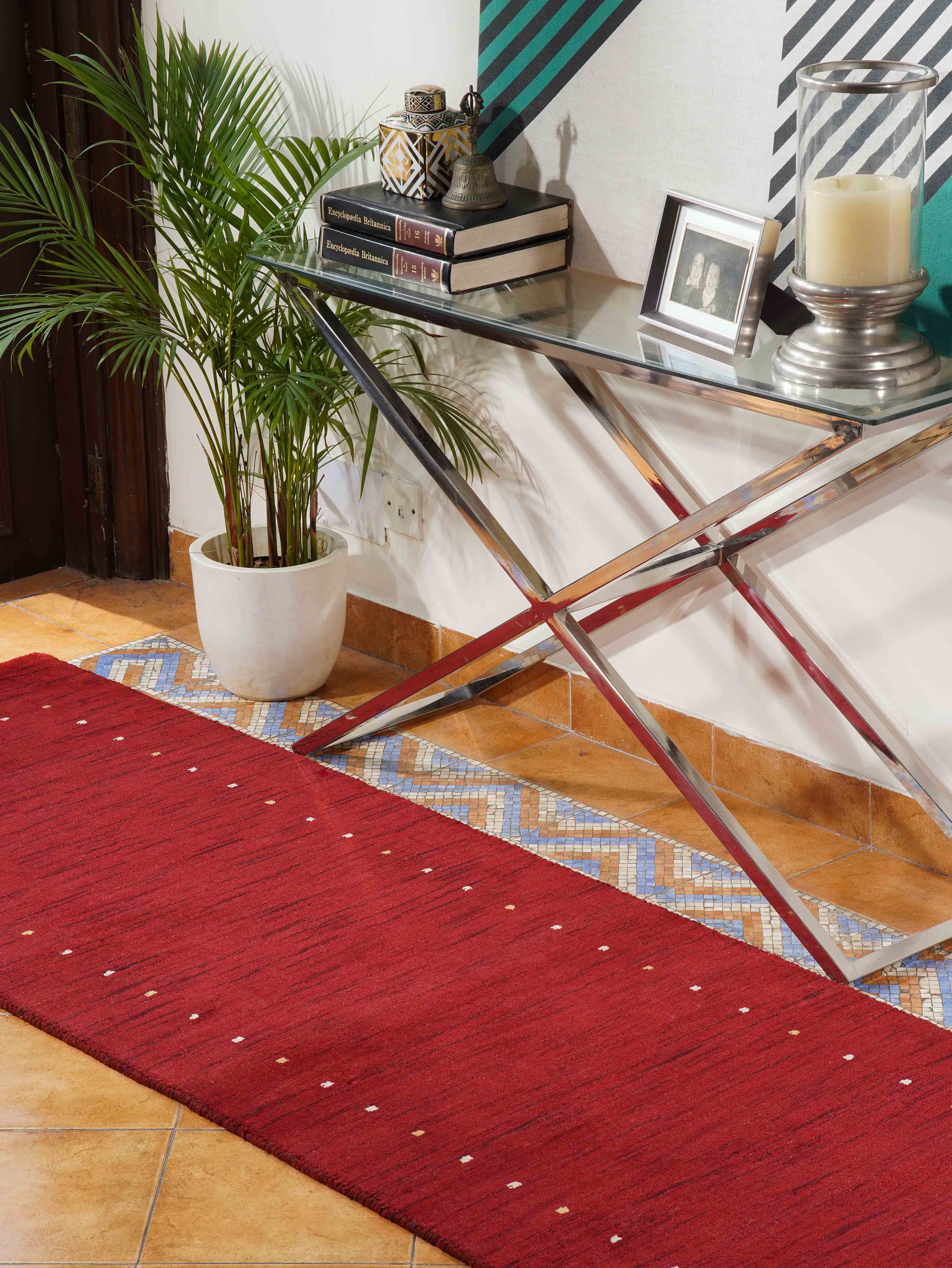 Dots Hand Knotted Wool Rug
