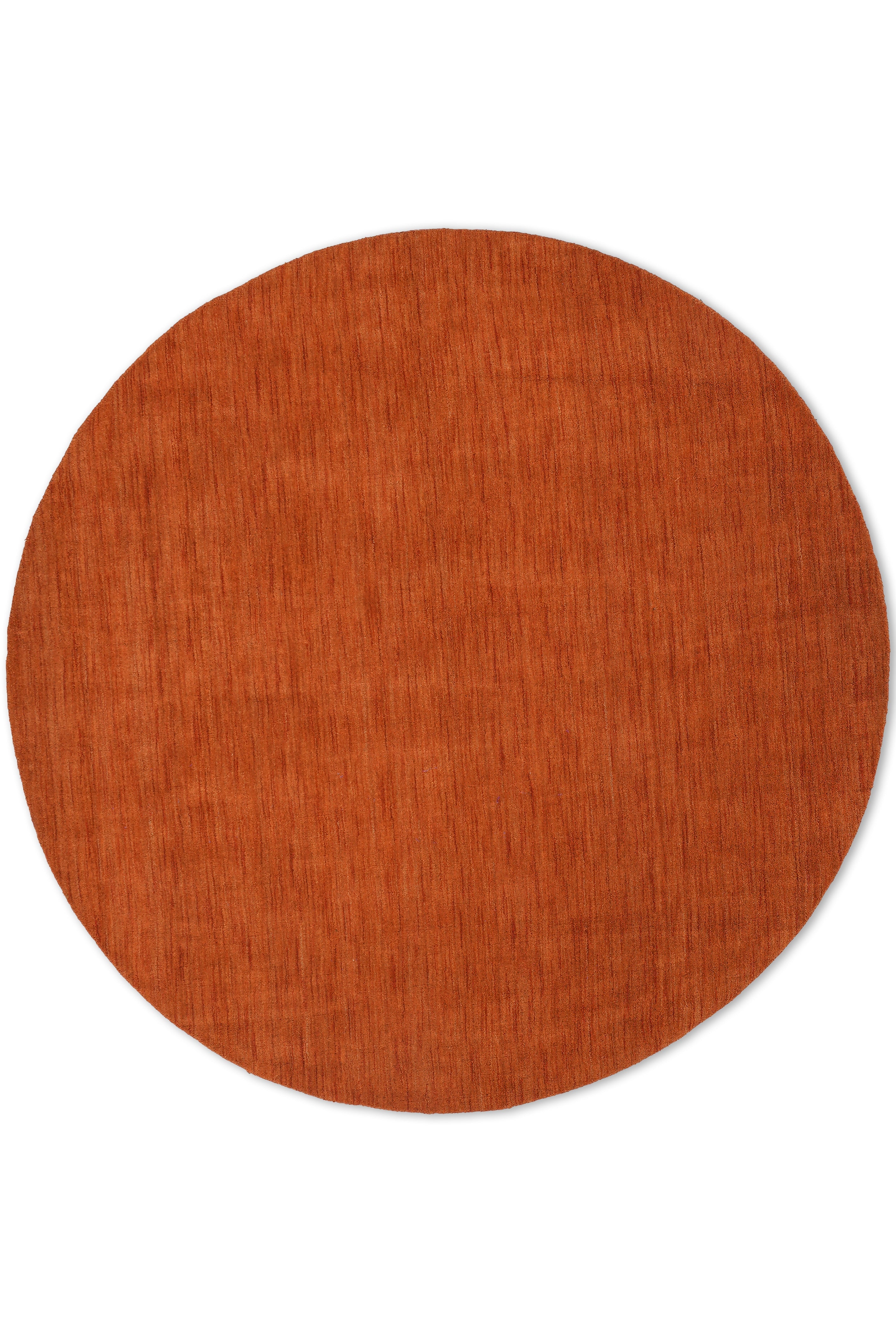 Solid Hand Knotted Wool Rug