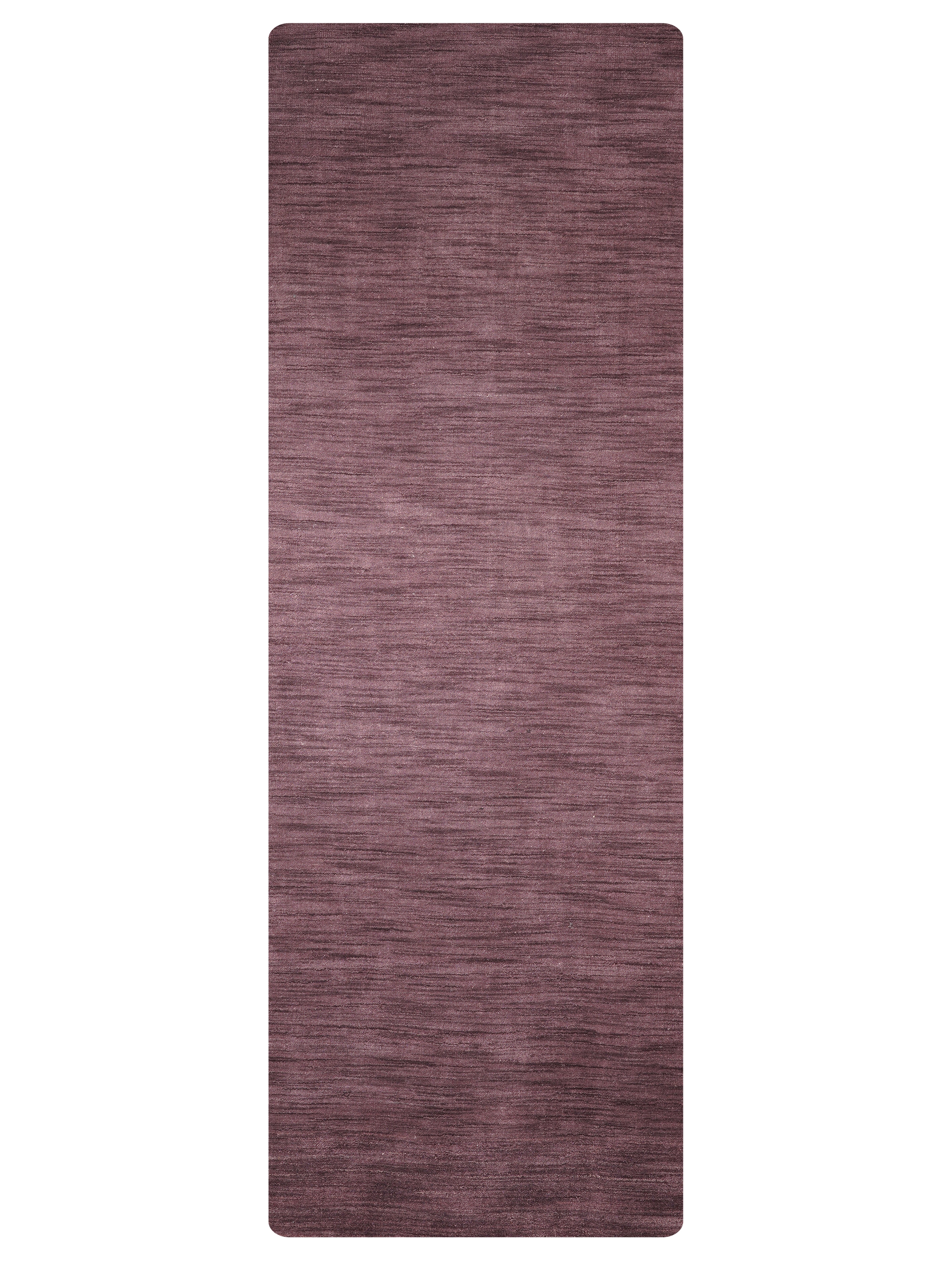 Solid Hand Knotted Wool Rug