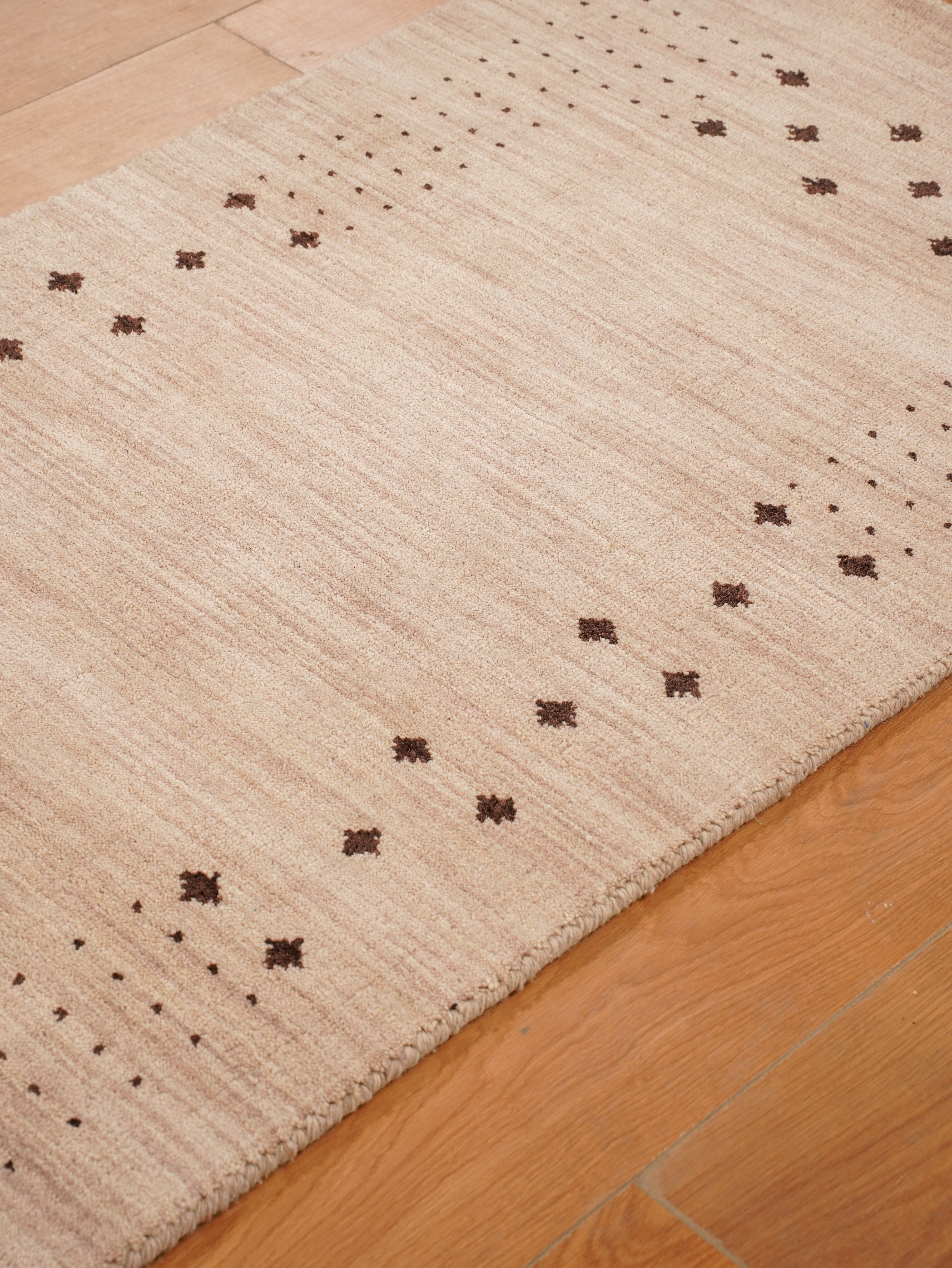 Teal Hand Knotted Wool Rug