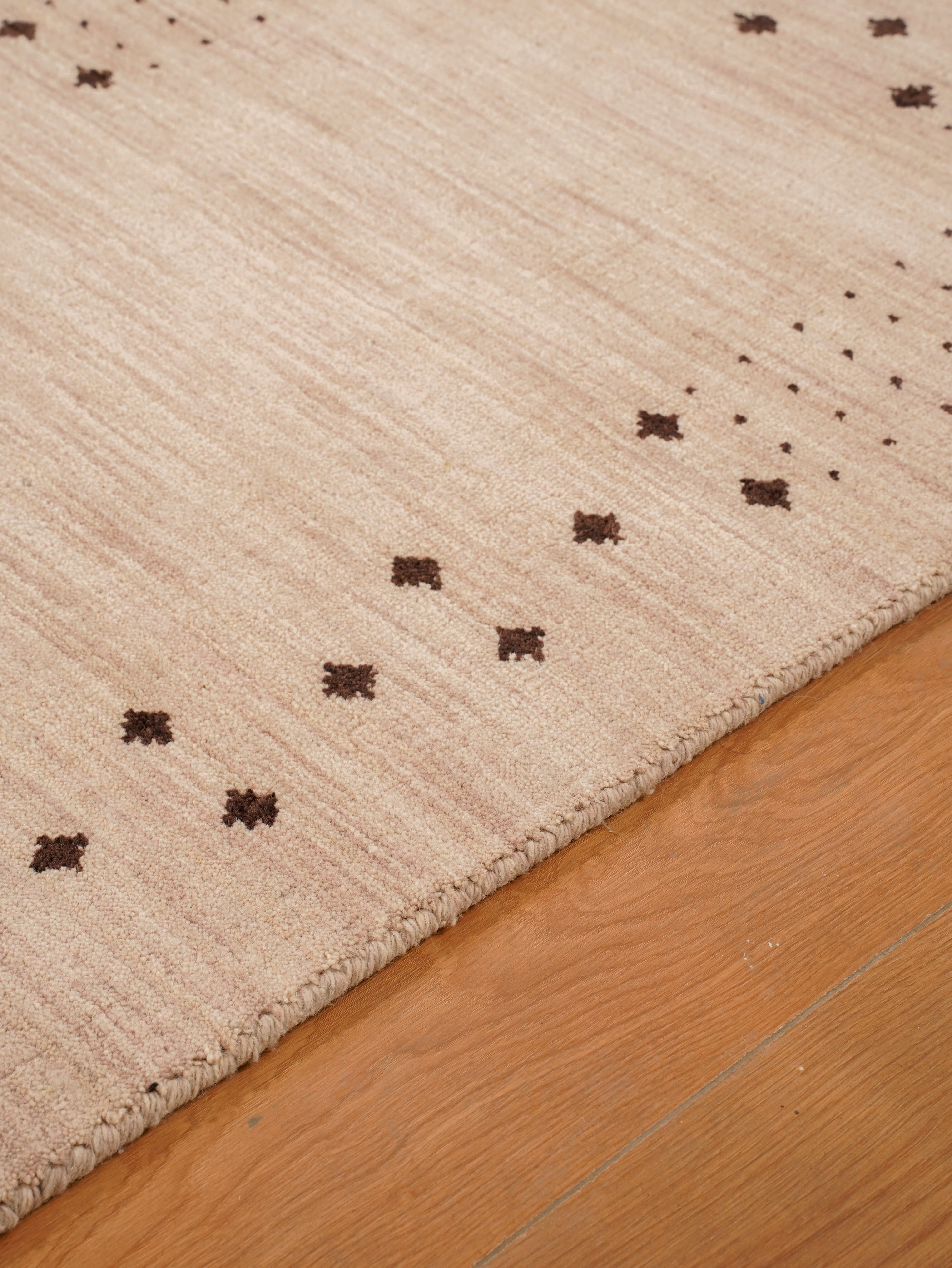 Teal Hand Knotted Wool Rug