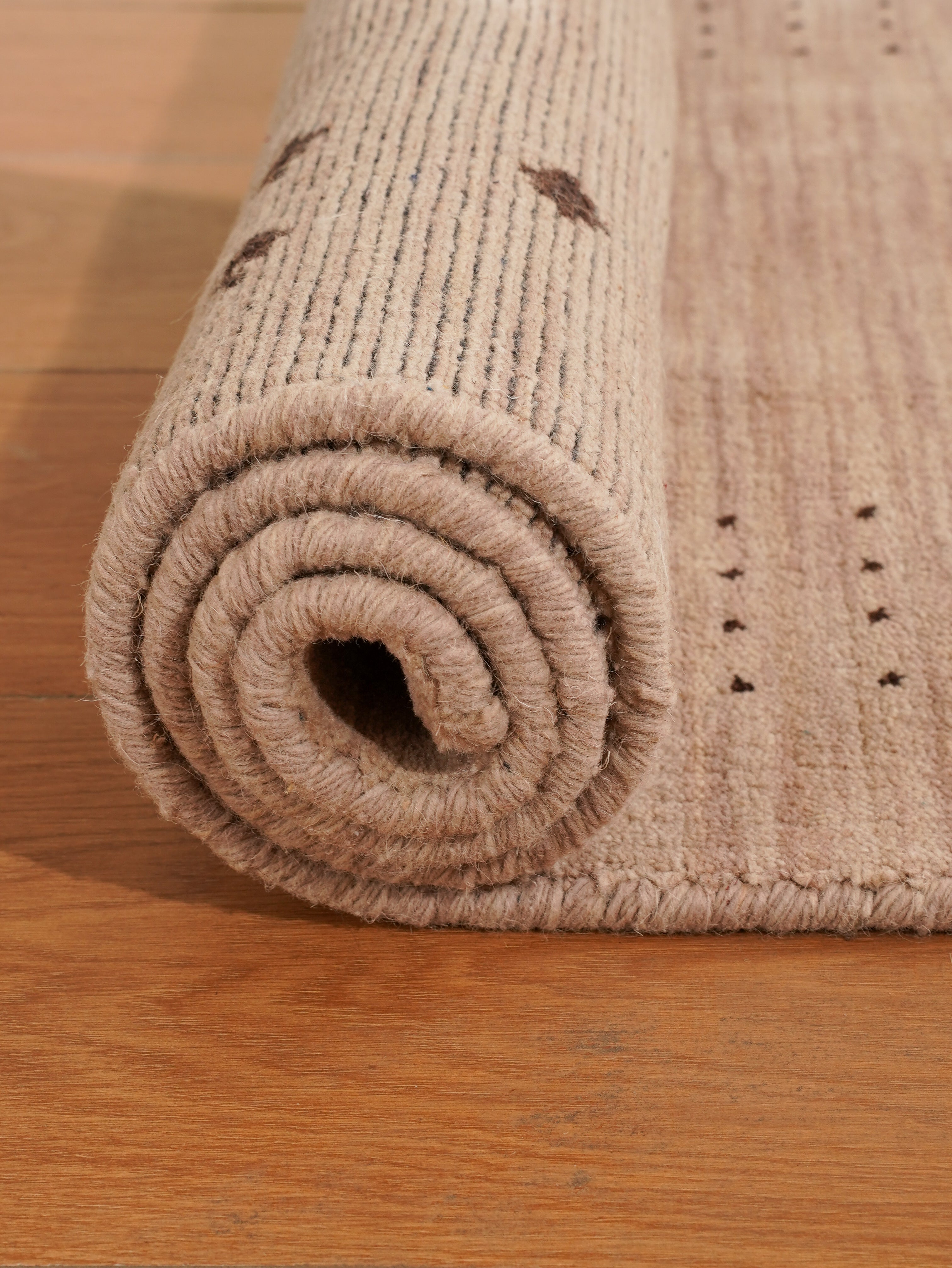 Teal Hand Knotted Wool Rug