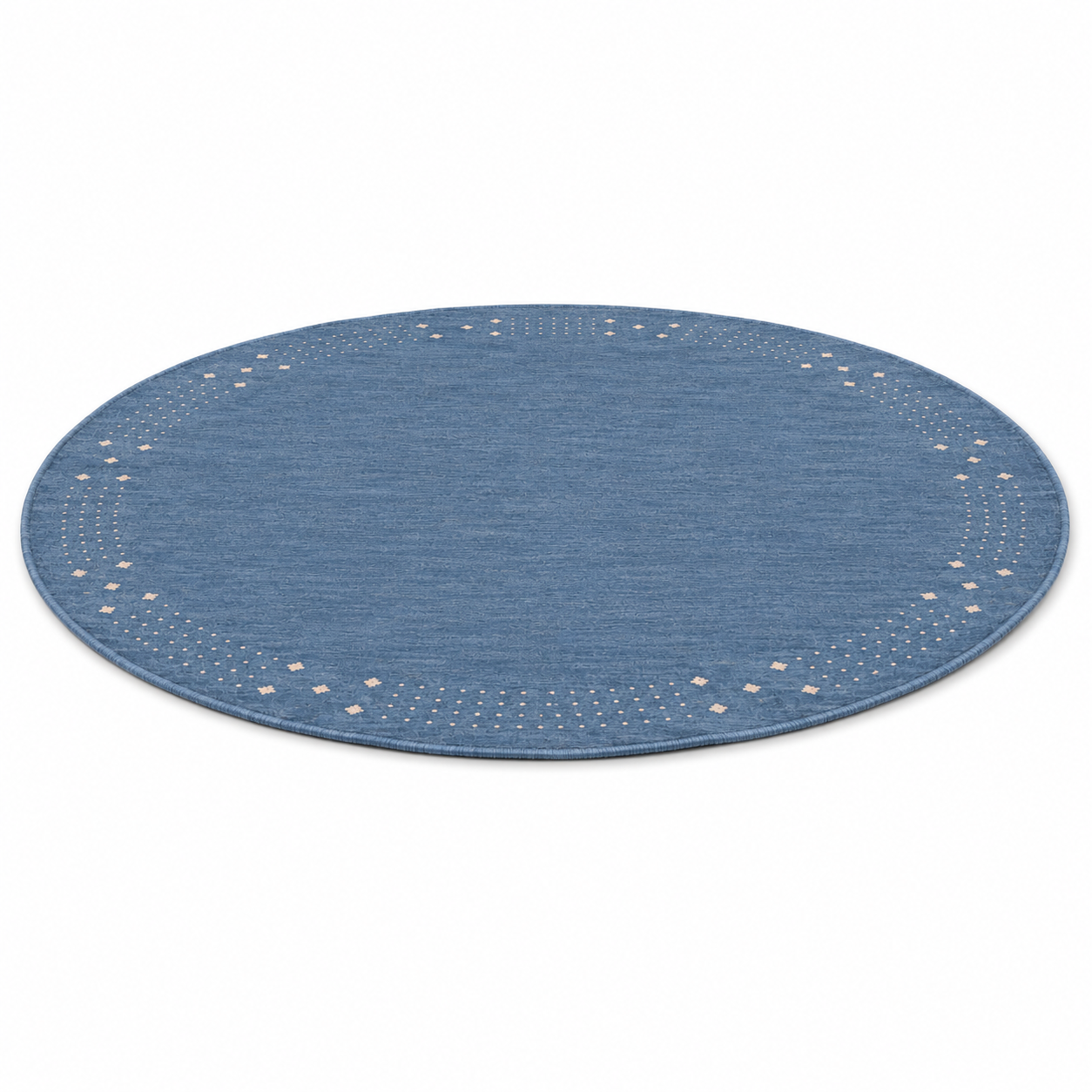 Teal Hand Knotted Wool Rug
